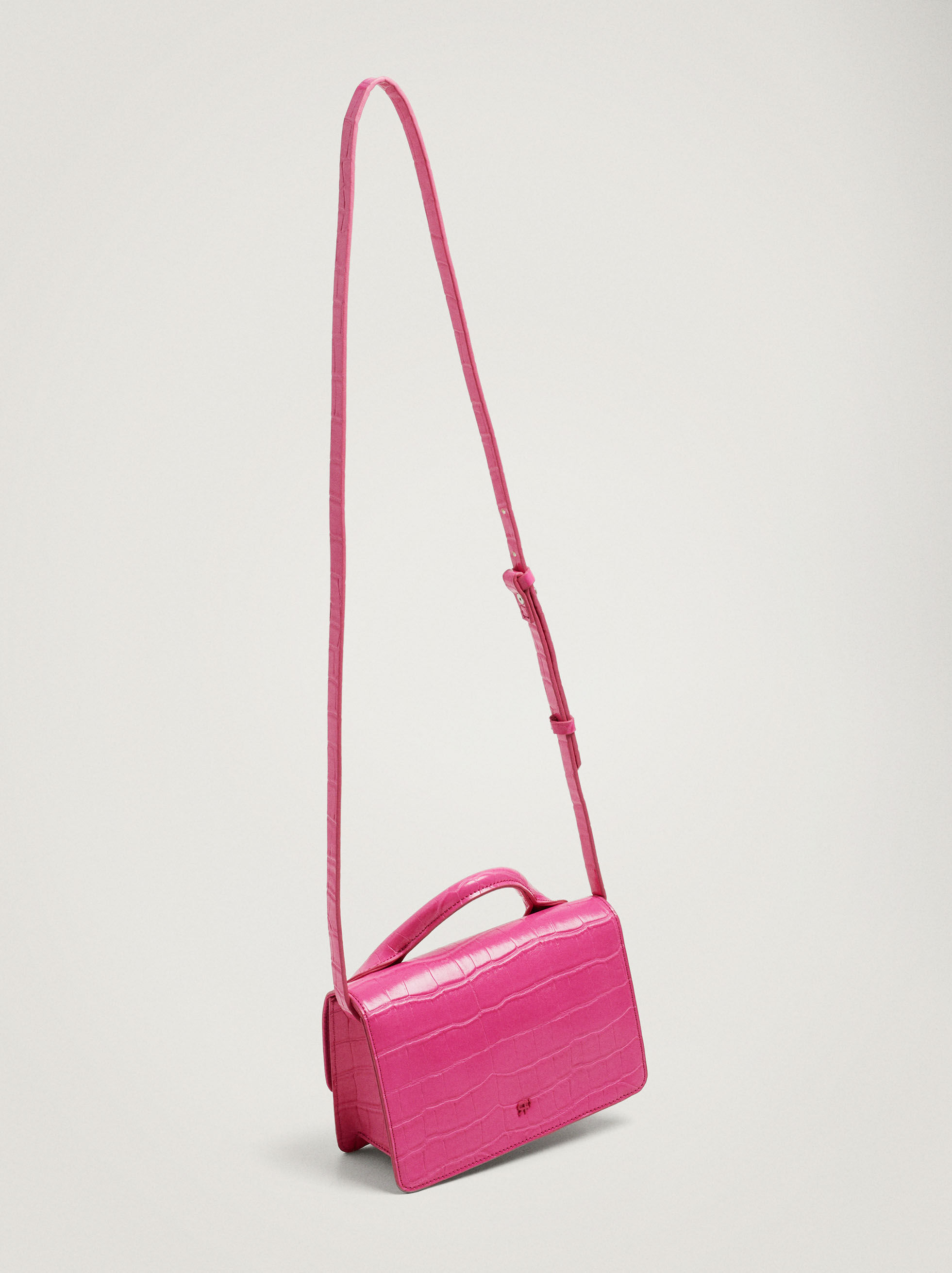 Animal Embossed Crossbody Bag Black Woman Cross Bags