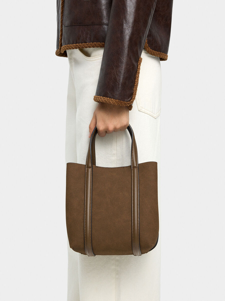 Bolso tote con bandolera S