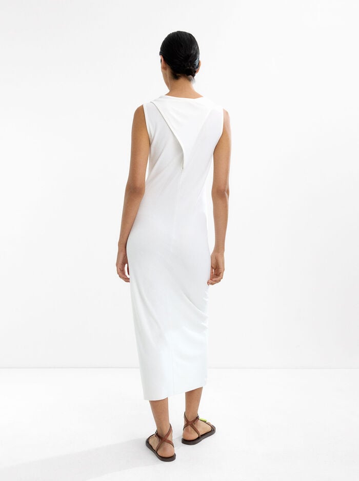 Long dress with wrap