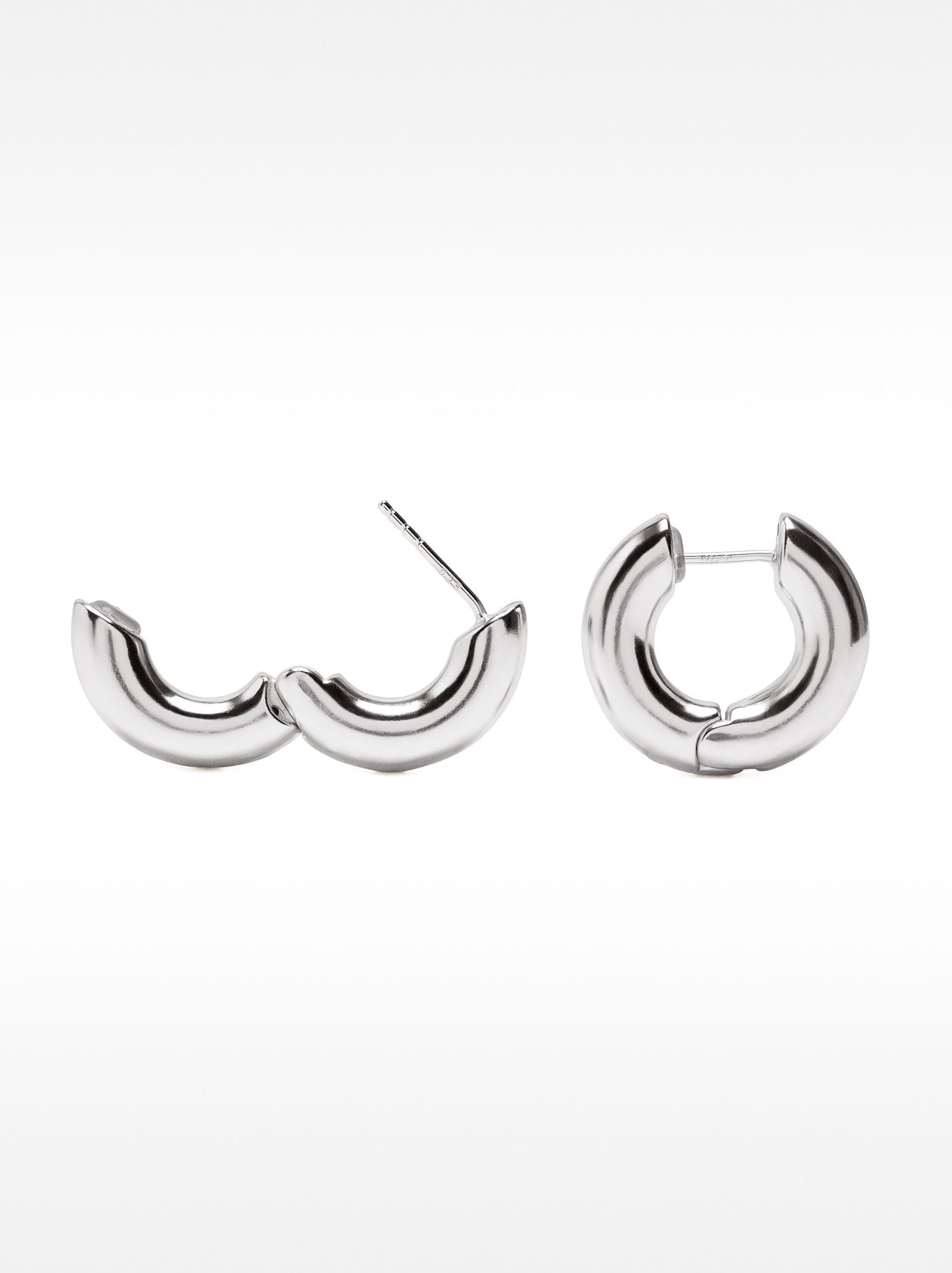 Cercei maxi tubolari – argento sterling 925 image number 2.0