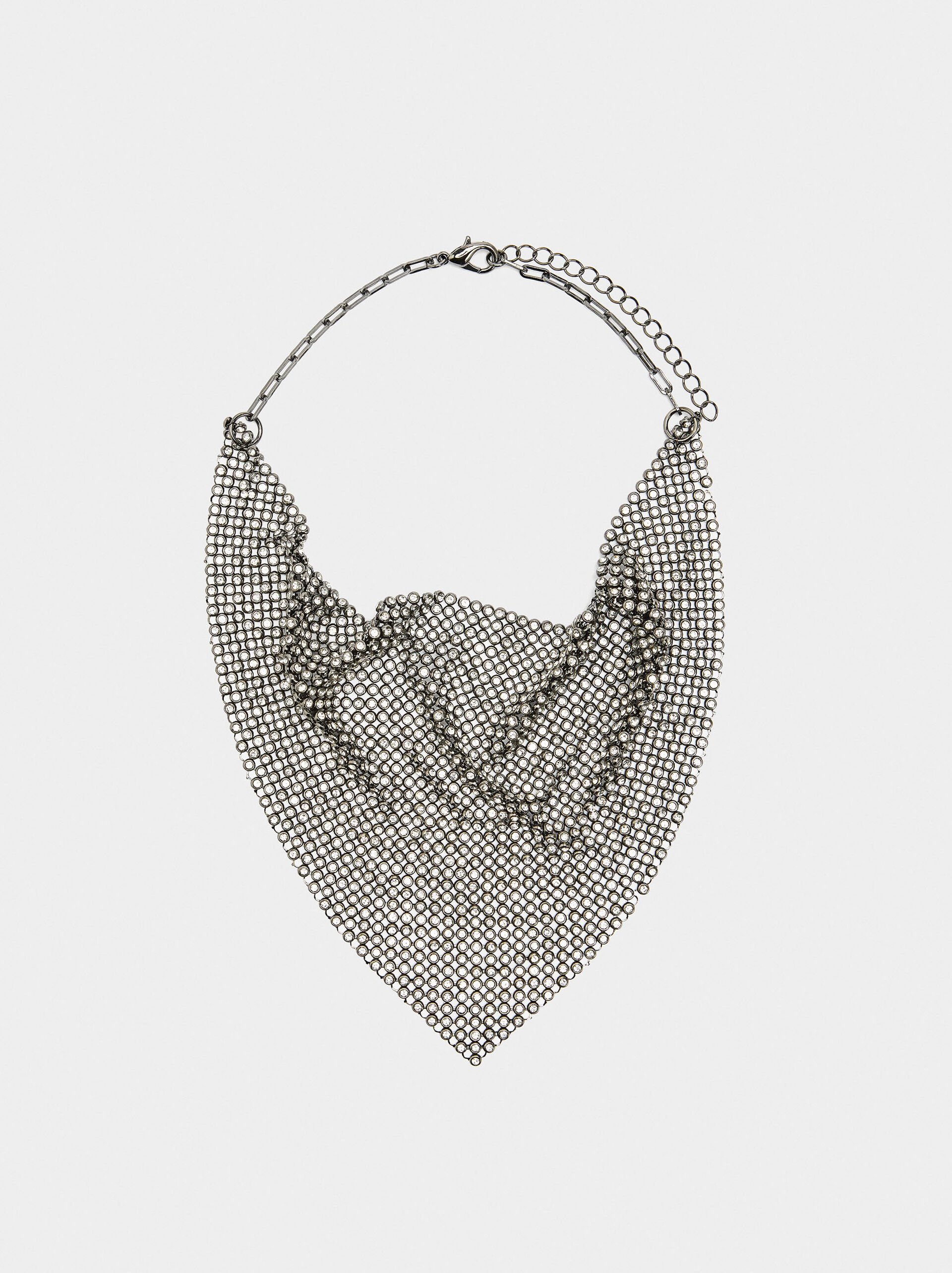 Bib necklace with crystals image number 0.0