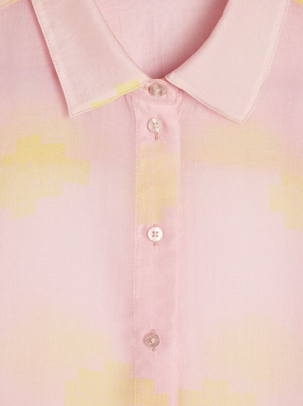 Printed lyocell shirt
