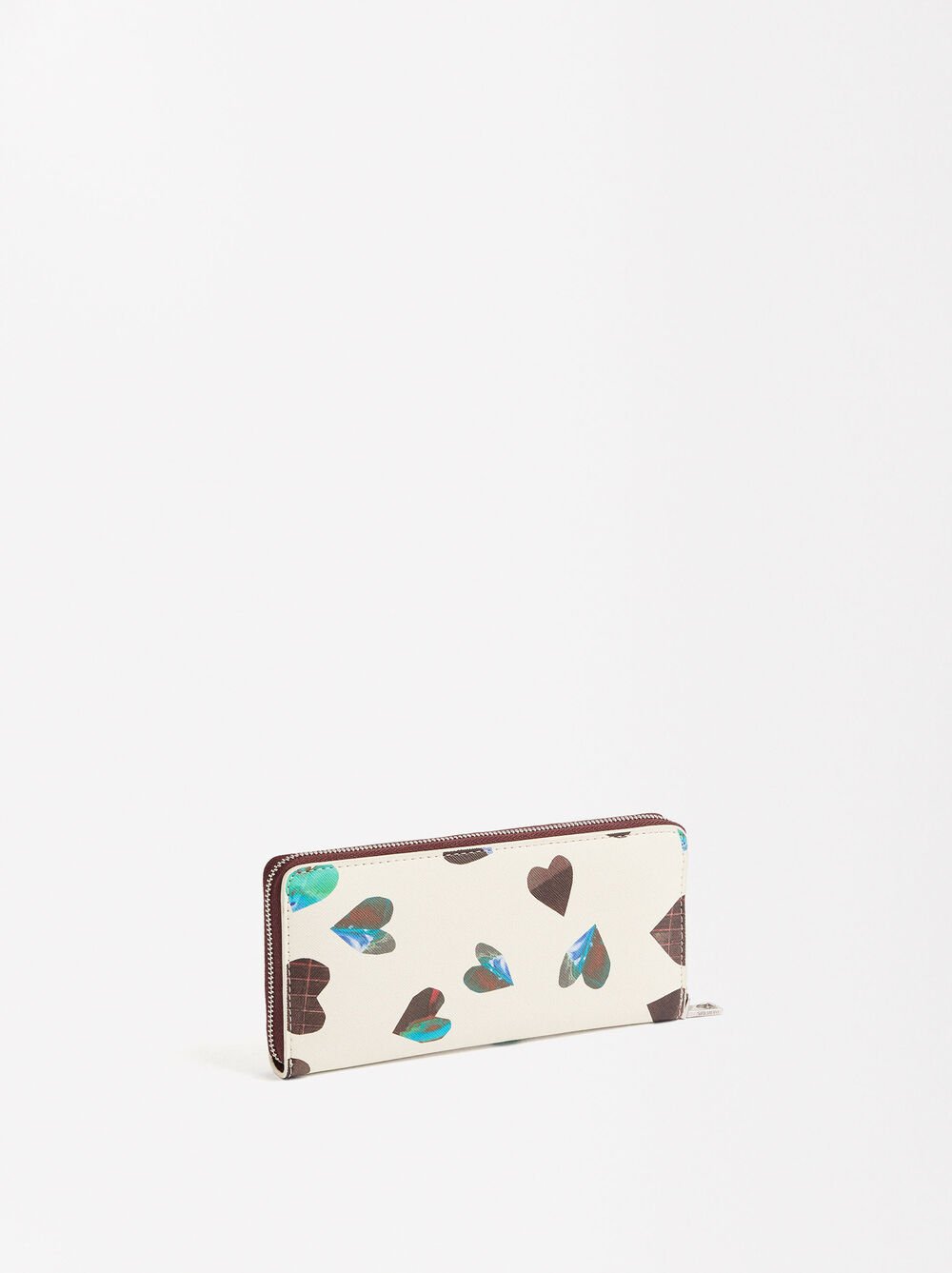 Heart-printed wallet