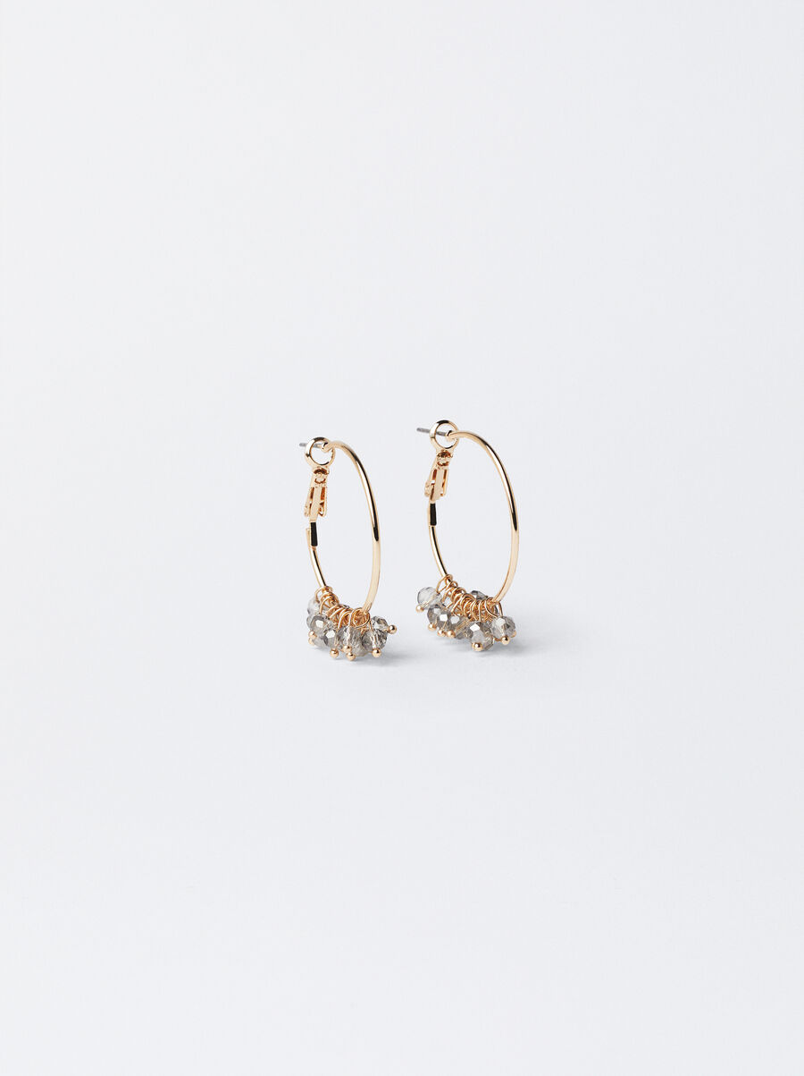 Gold hoop earrings 