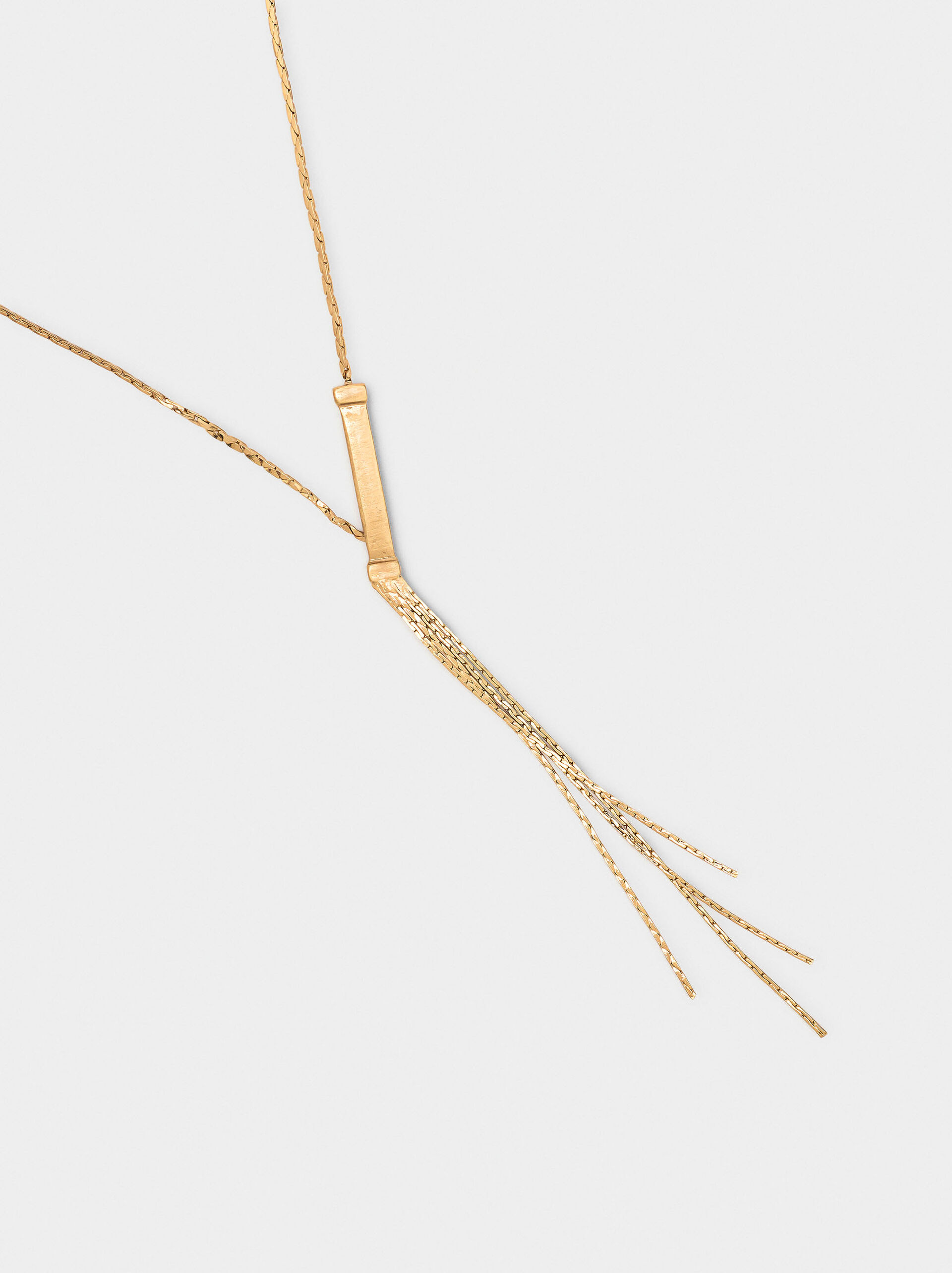 Necklace with fringe pendant image number 1.0