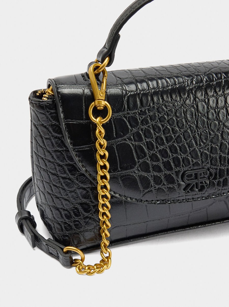 Bolso de fiesta con grabado animal