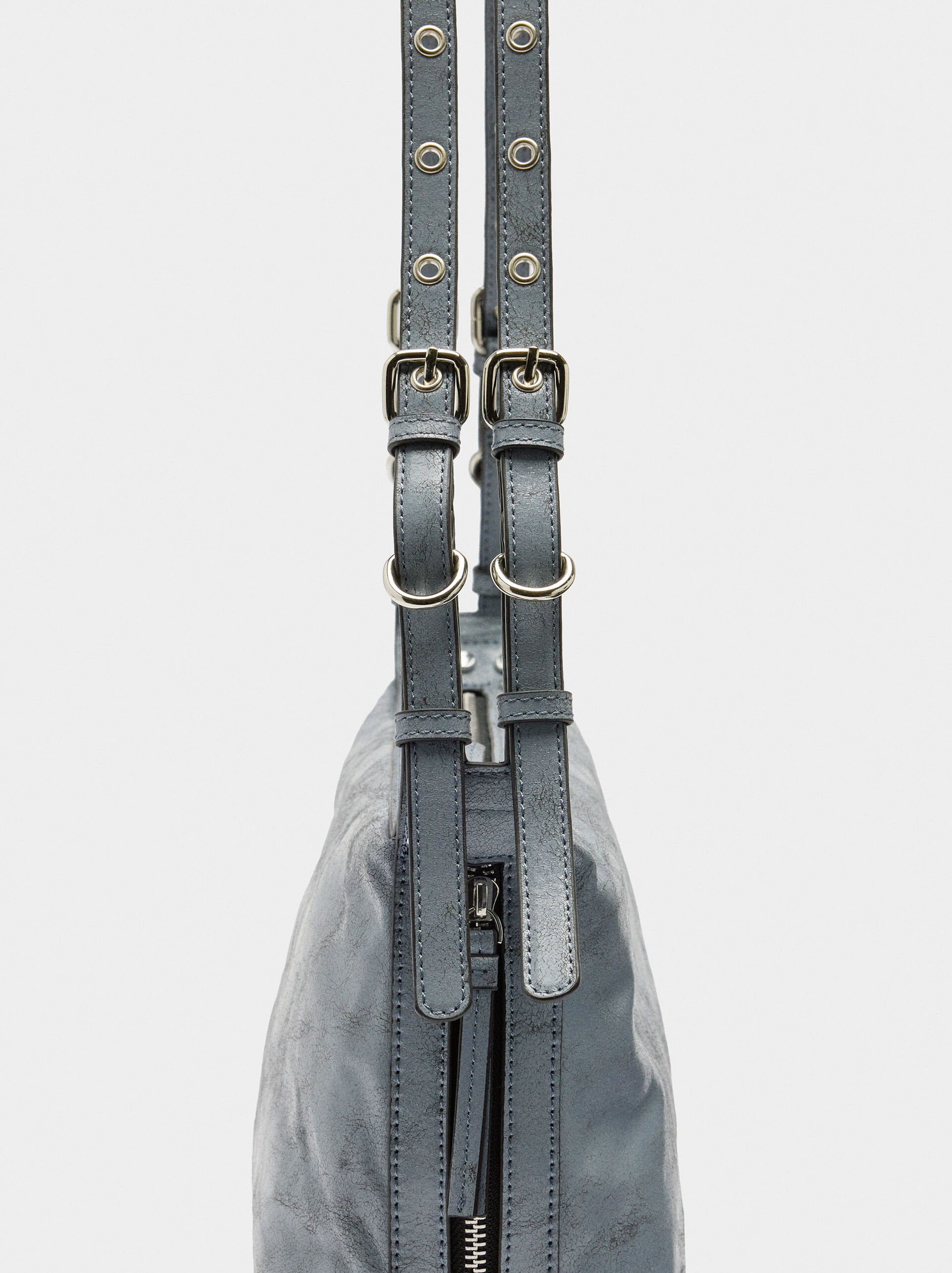 Shoulder bag with studs image number 2.0