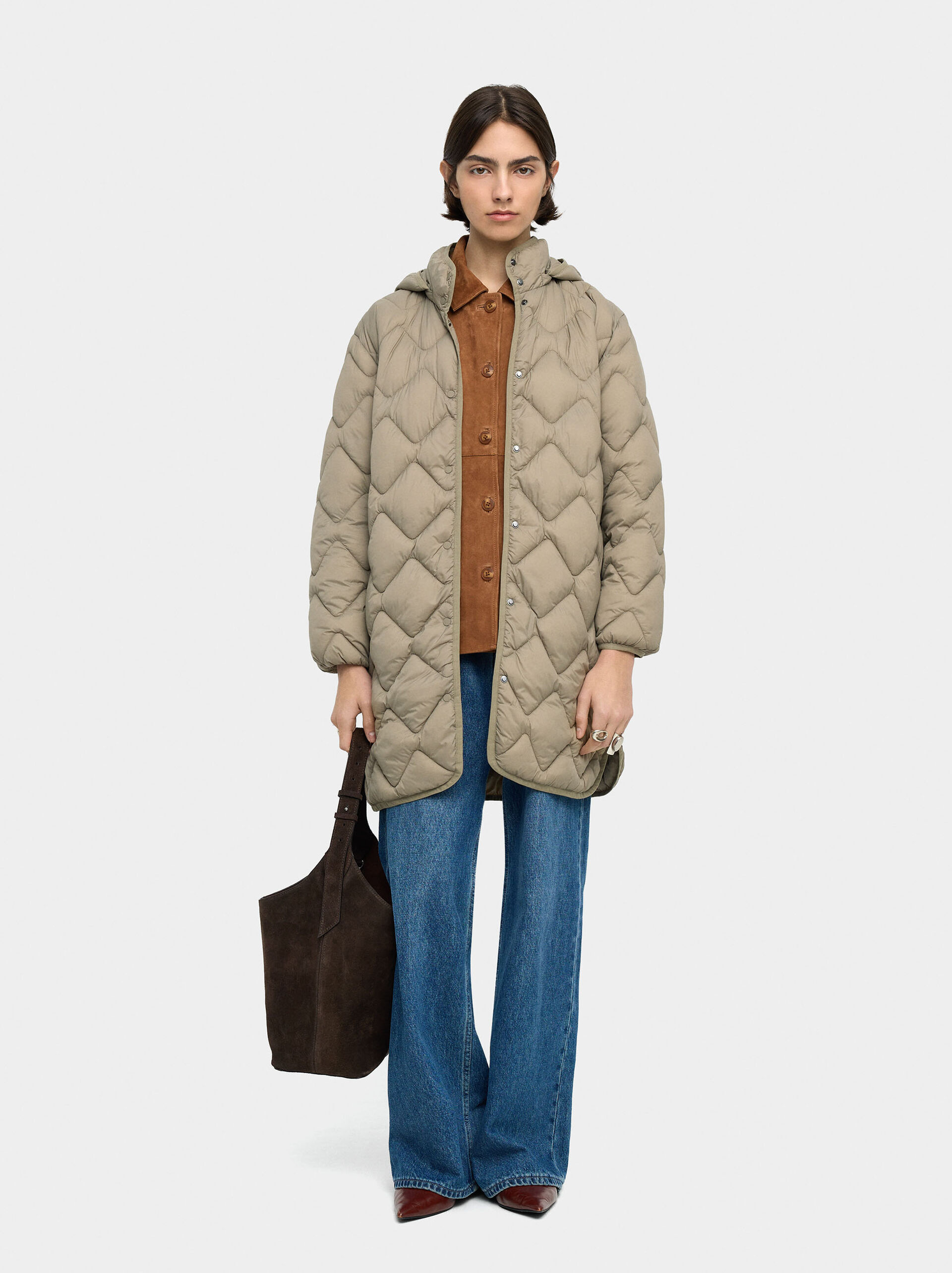 Manteau long matelassé image number 3.0