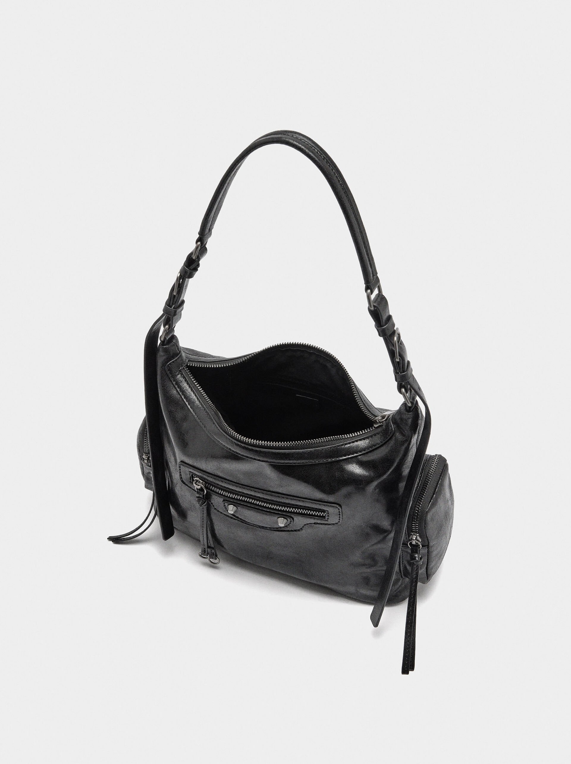 Shoulder bag with aged effect image number 4.0