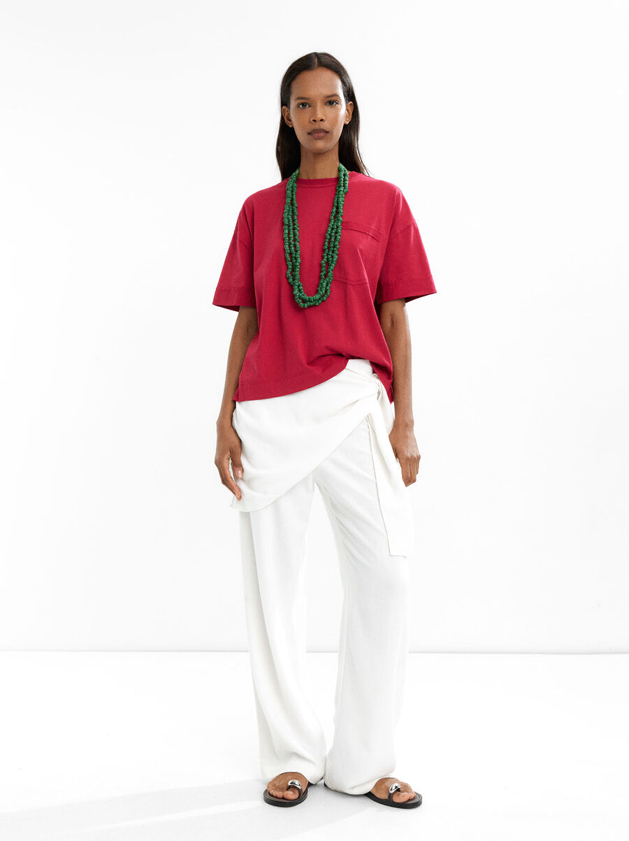 Cotton t-shirt with pocket