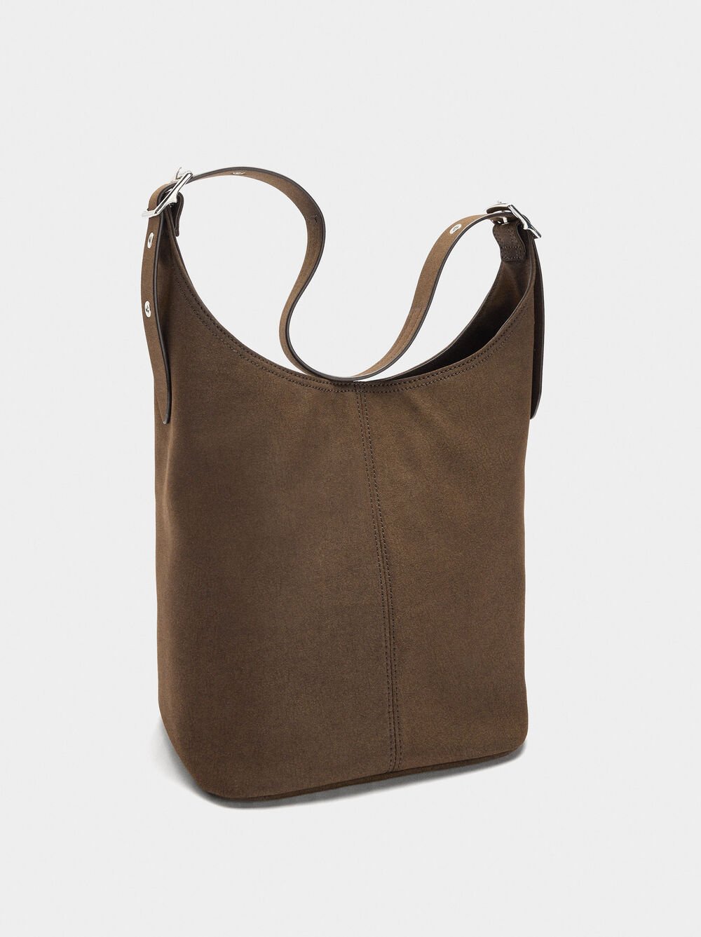 Sac à épaule avec effet cuir