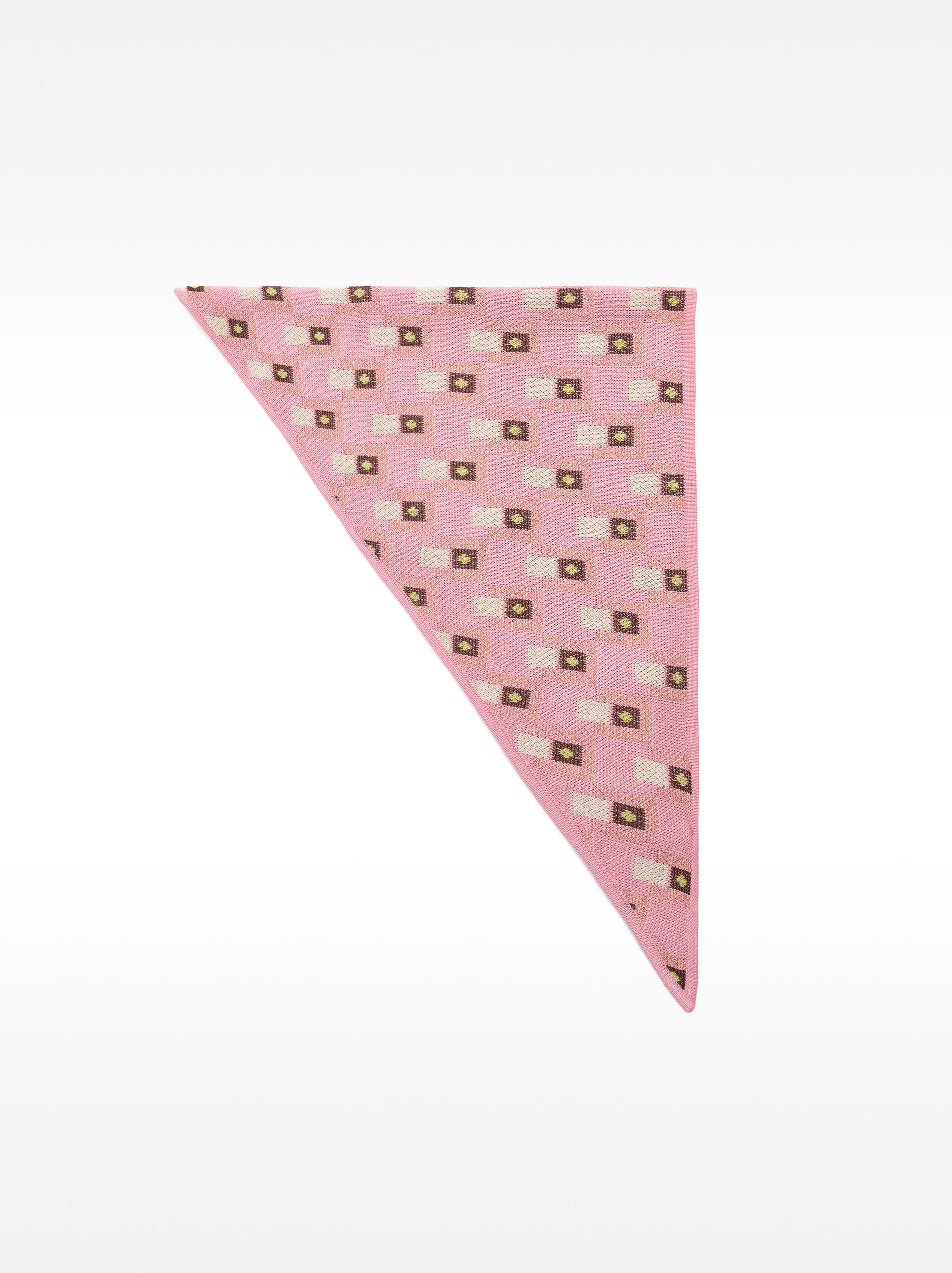 Printed triangular scarf image number 0.0