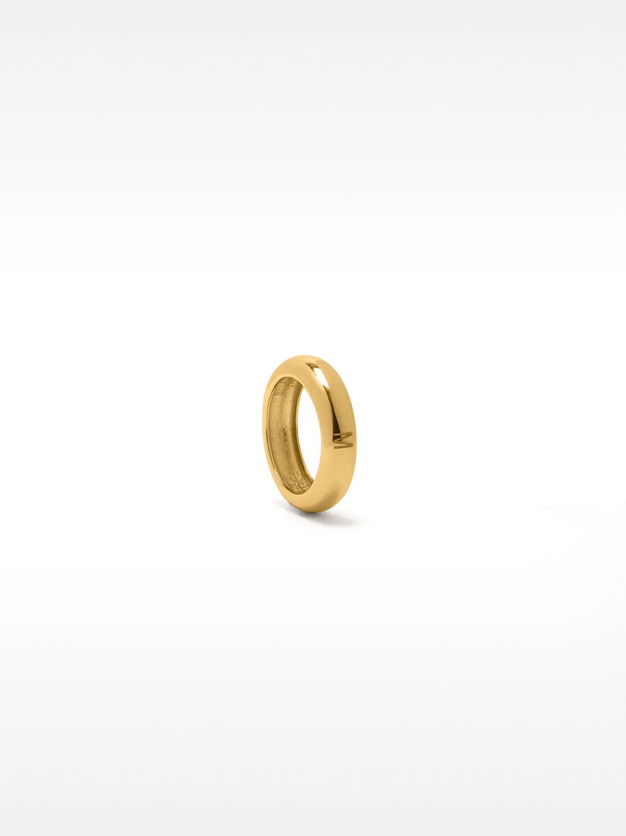 Smooth rounded ring - 925 sterling silver