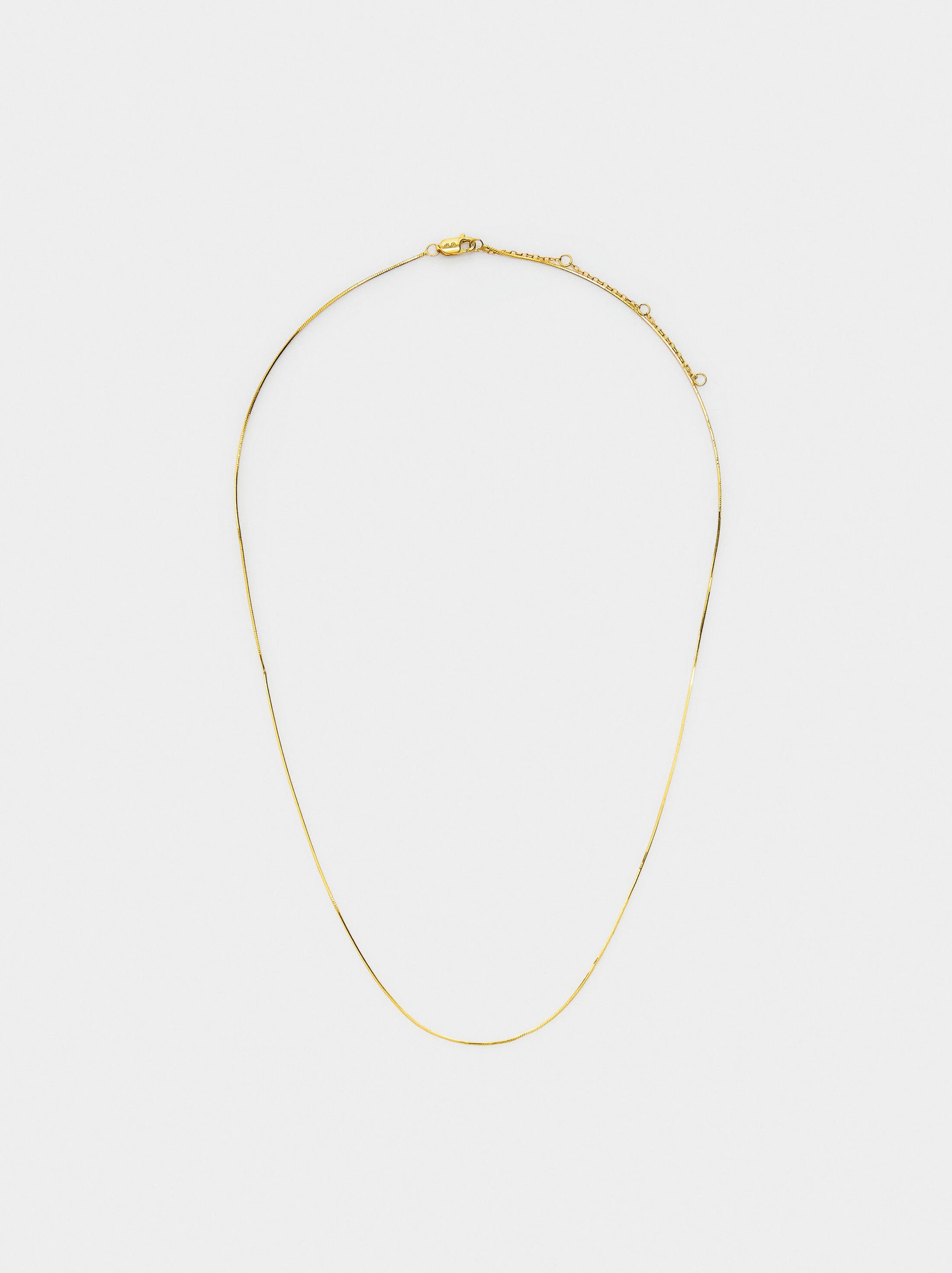 Collar cadena serp – plata de llei 925 image number 1.0