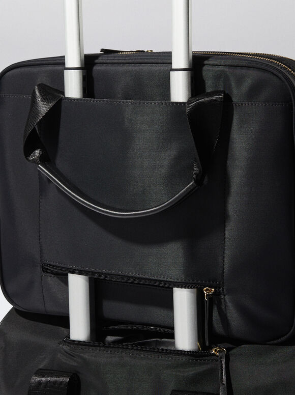 Nylon Cabin Bag, Black, hi-res