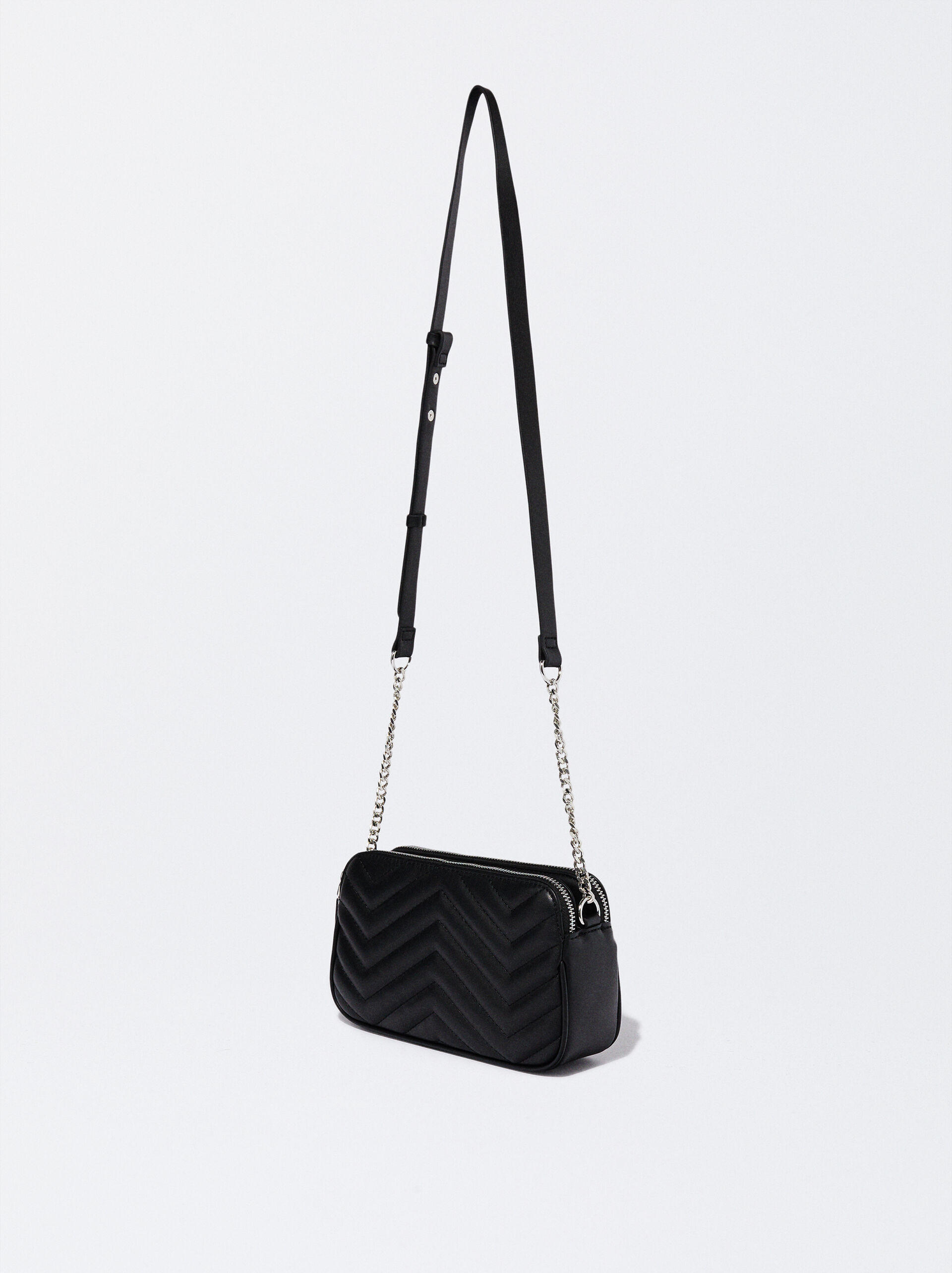 Quilted Crossbody Bag With Chain image number 2.0