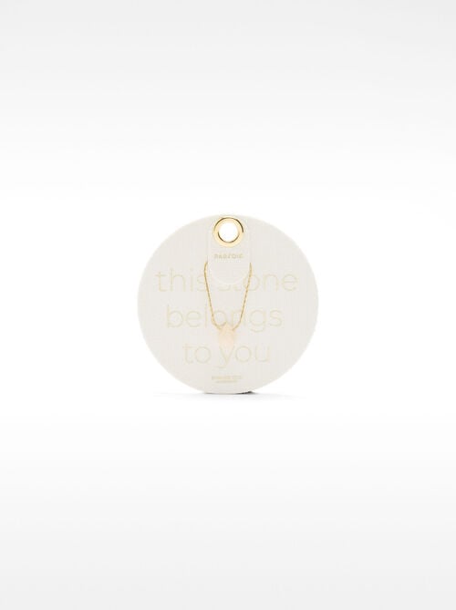 Collar corto con cuarzo rosa – acero inoxidable