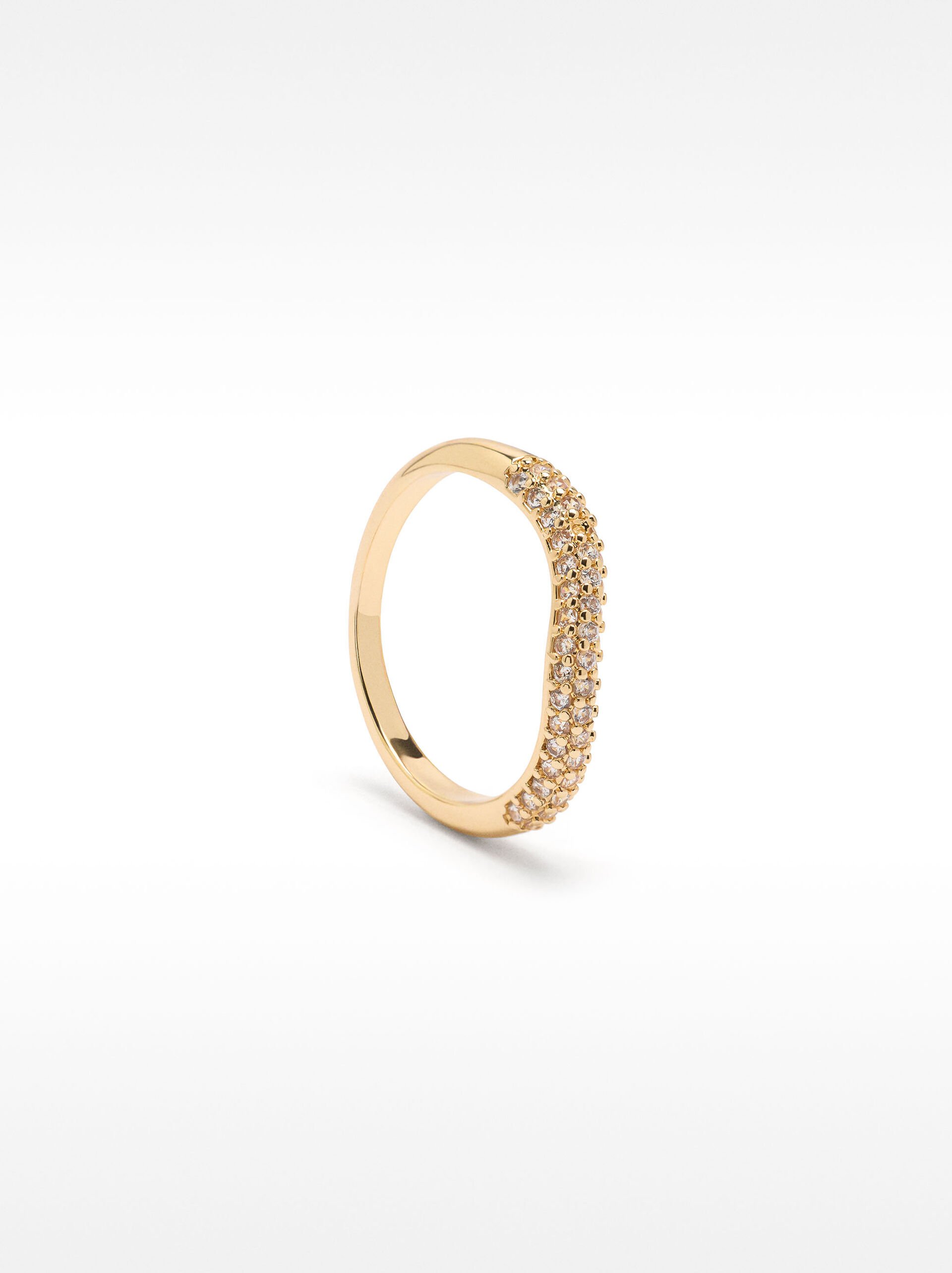 Wave ring with zirconia image number 2.0