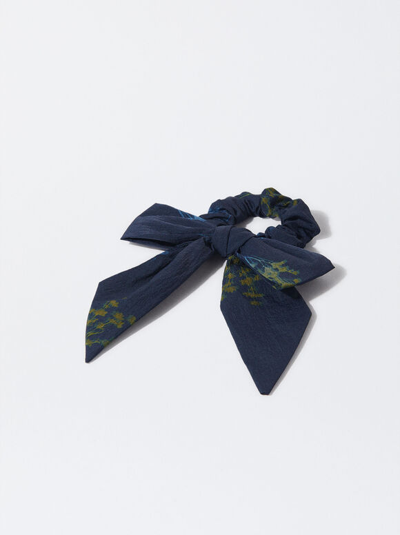 Scrunchie With A Bow, Multicolor, hi-res
