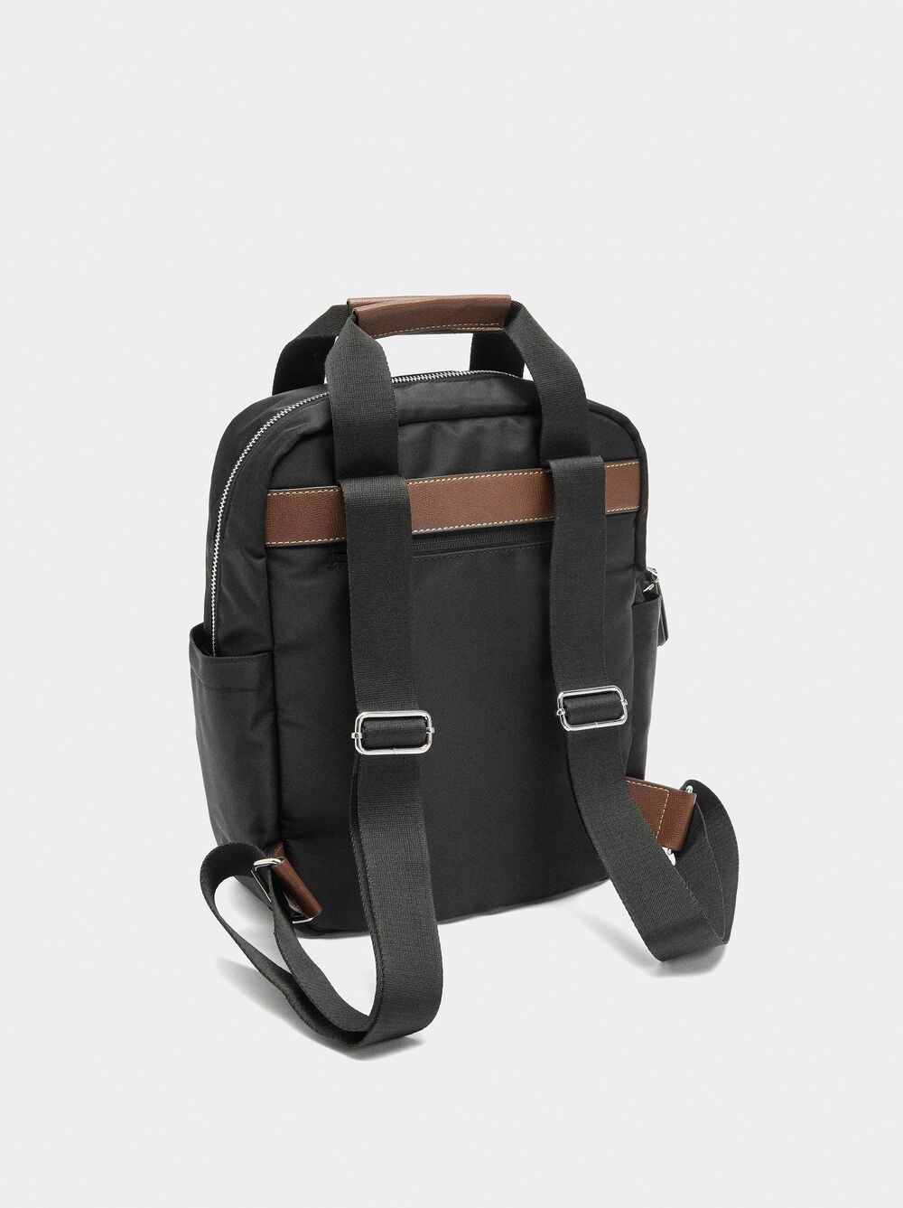 Nylon backpack with pendant