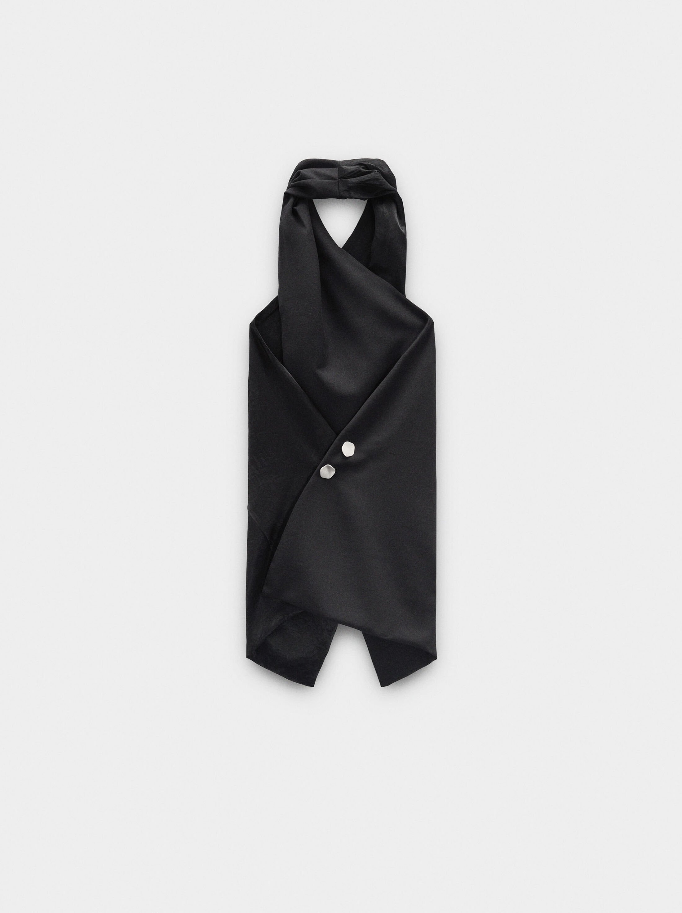 Crossed satin top image number 7.0