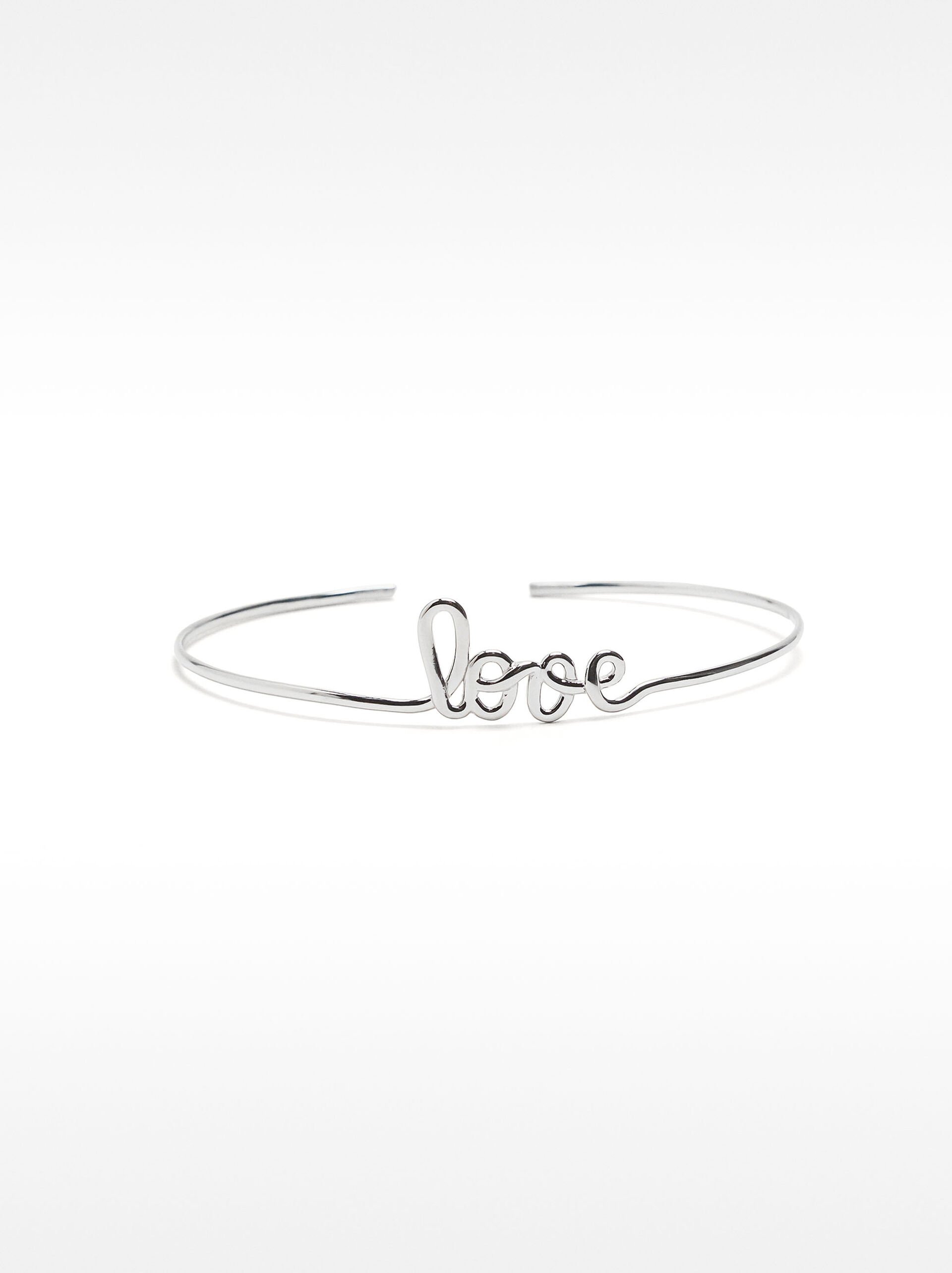 Bracciale sottile LOVE - argento sterlingo 925 image number 0.0