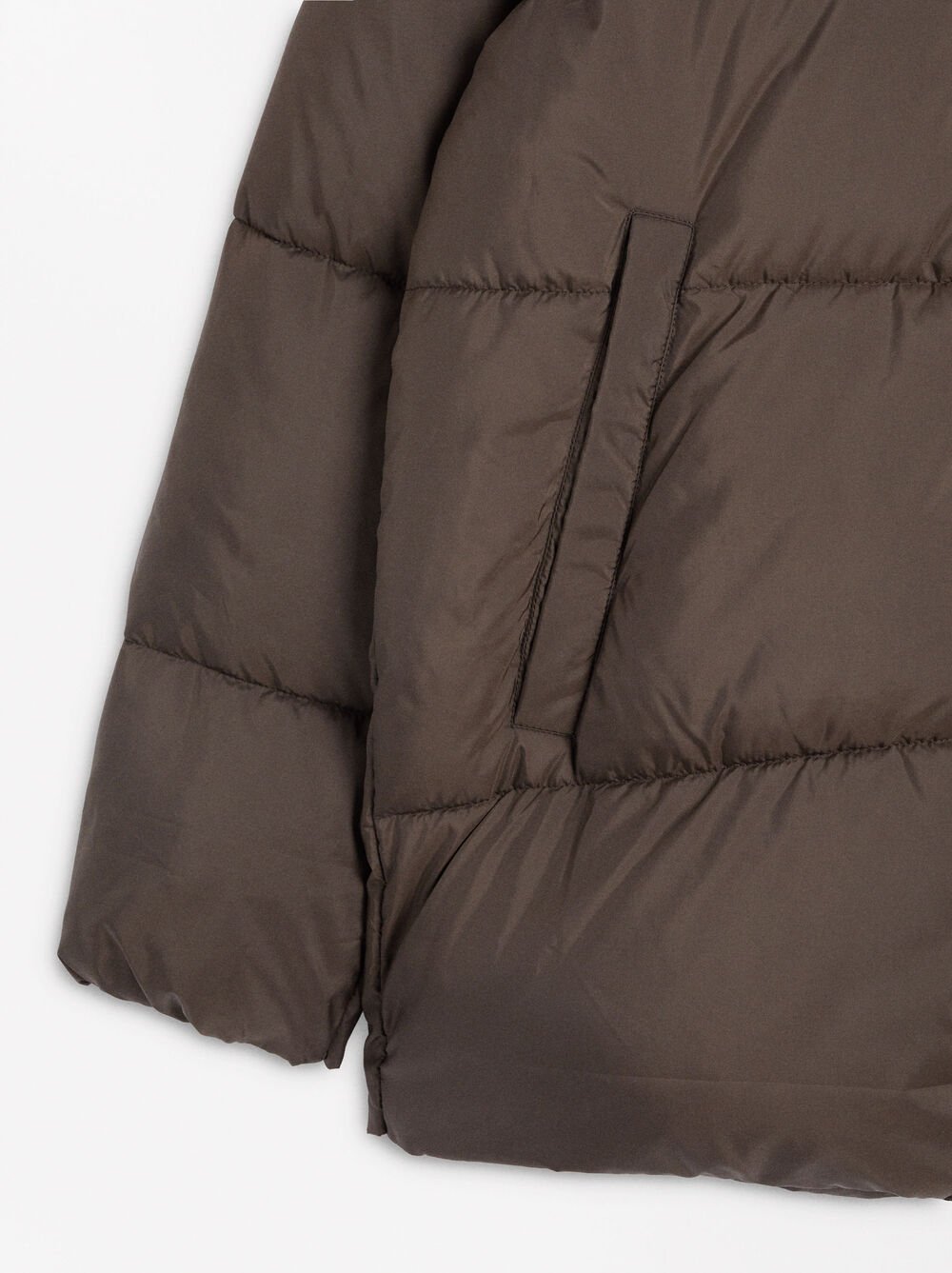 Quilted coat with hood