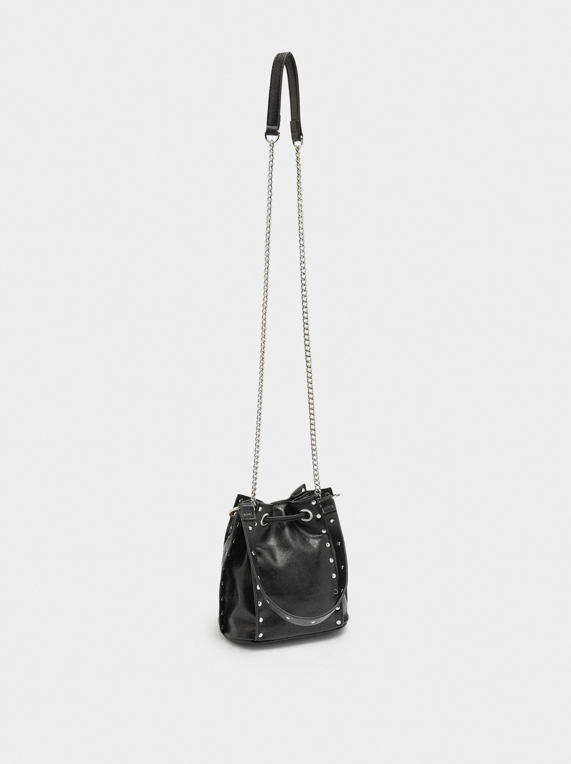 Shoulder bag with studs  image number 2.0