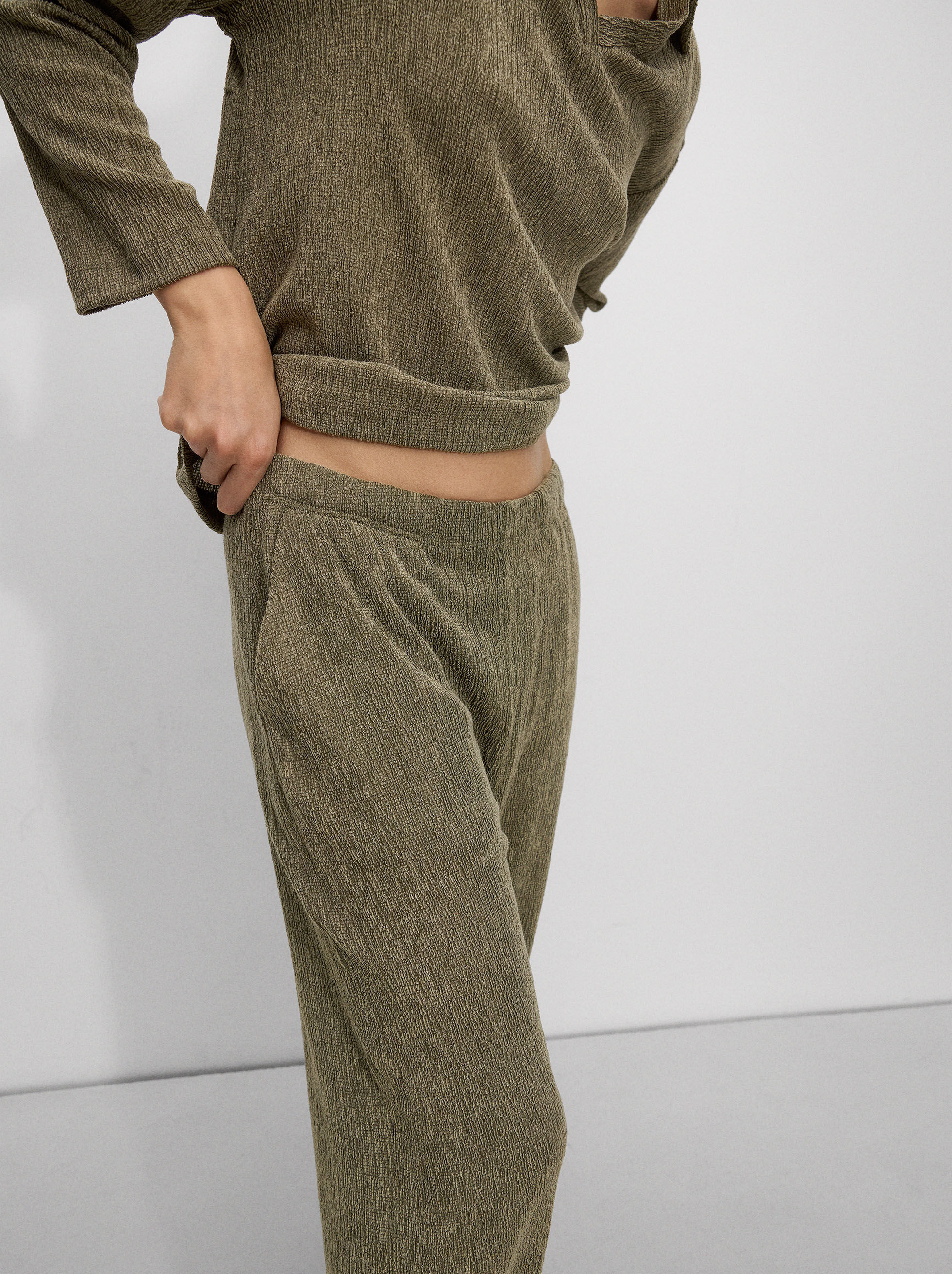Alansalsation wear pants Spodnie - Casualowe spodnie ze ściągaczami - 0000XA1233