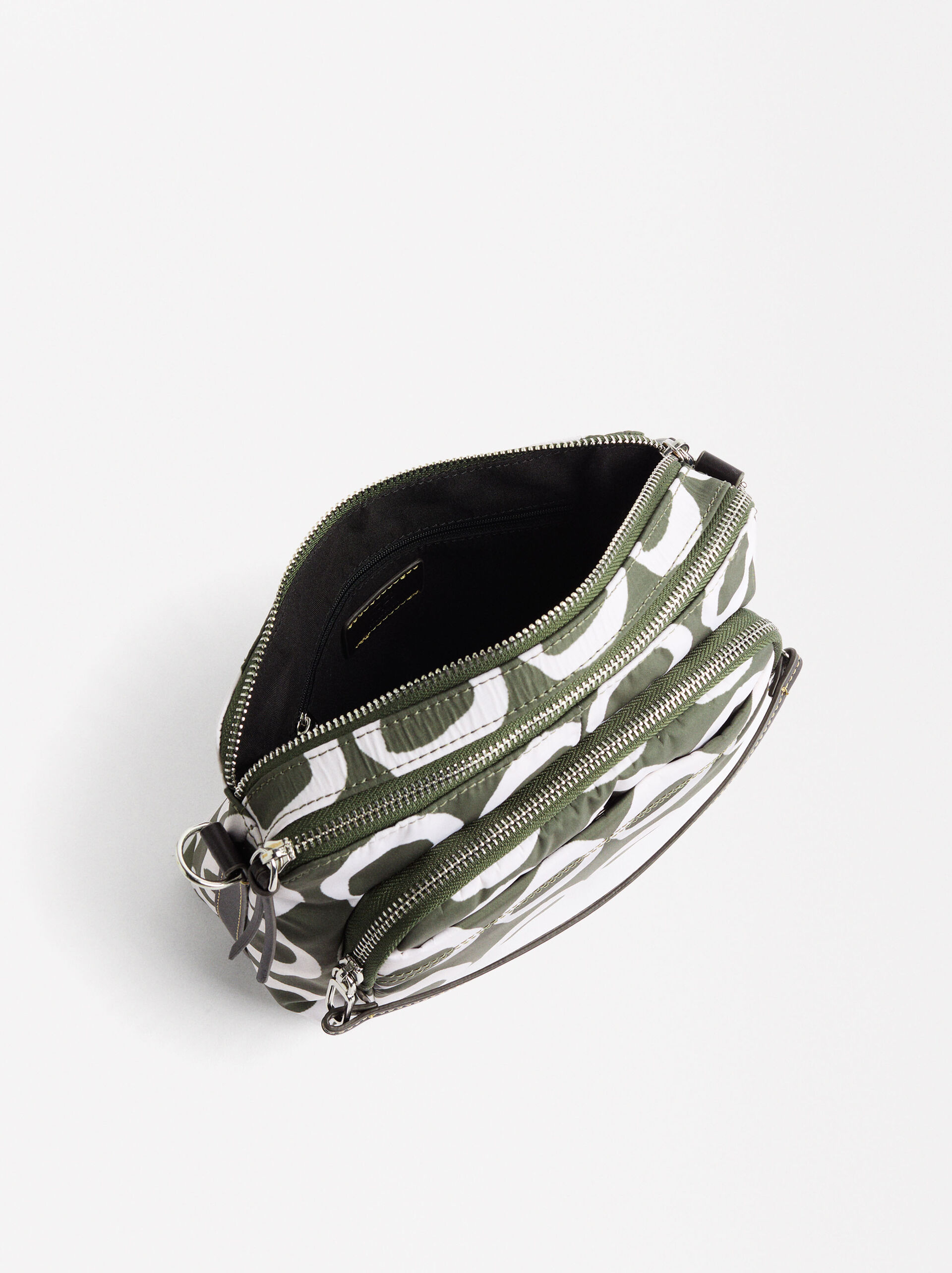 Nylon Printed Crossbody Bag image number 4.0