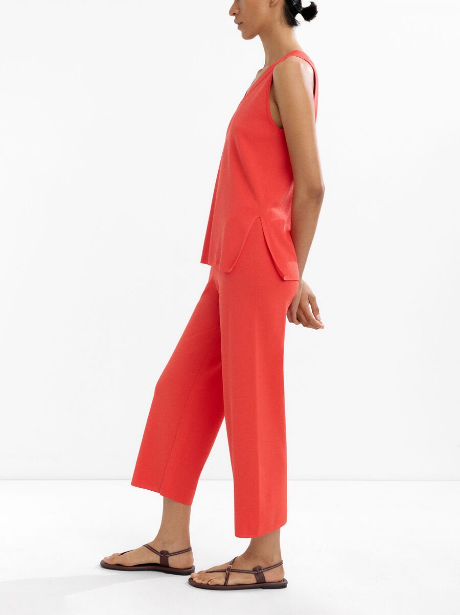 Capri knit trousers