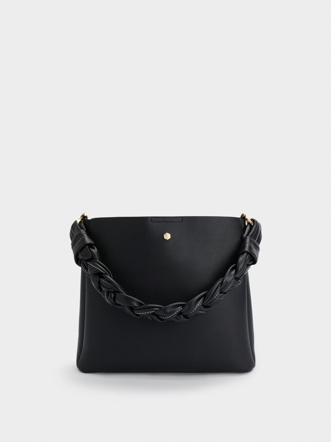 Handbag With Braided Handle, , hi-res