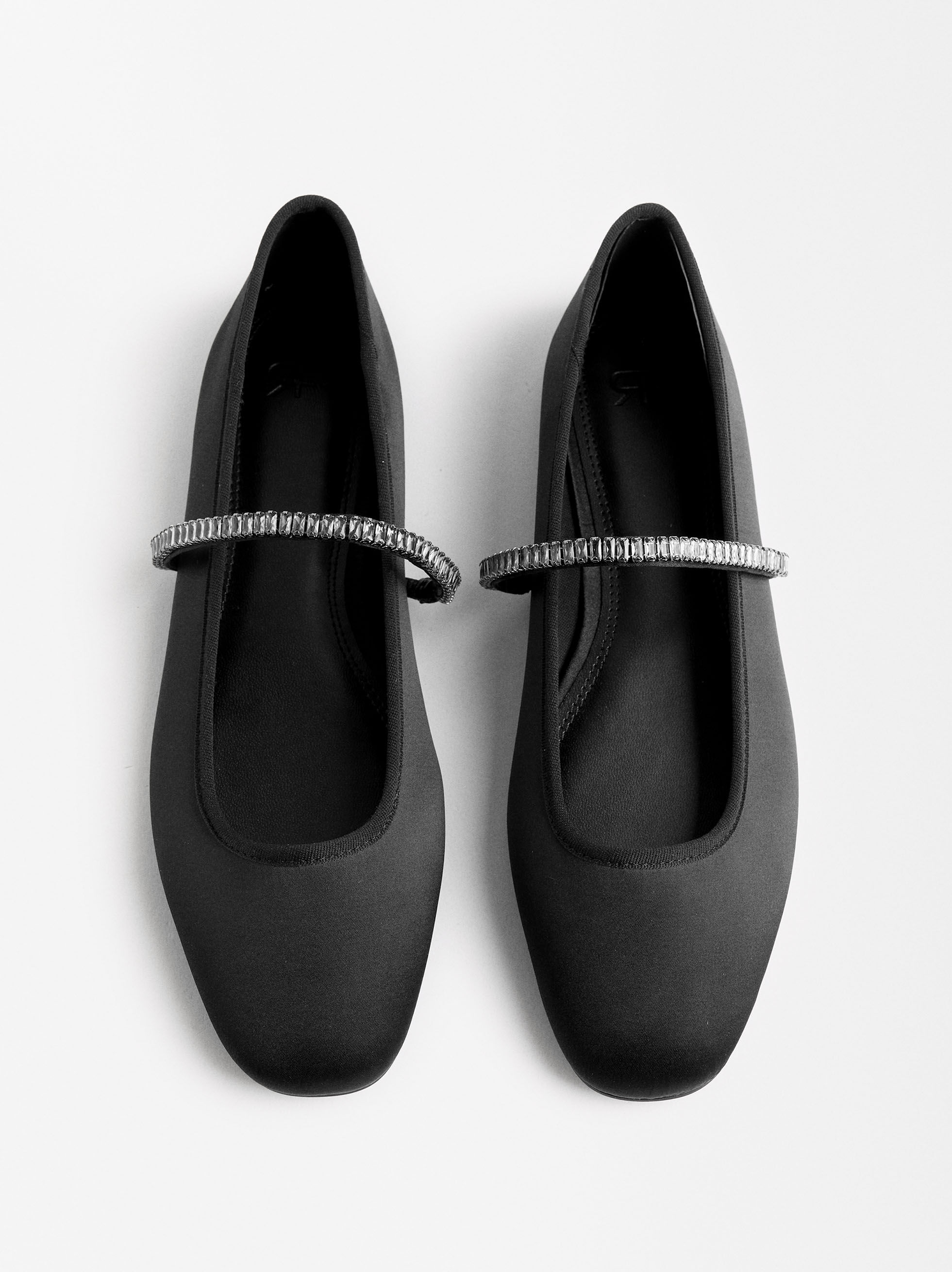 Cushioned black flats new arrivals