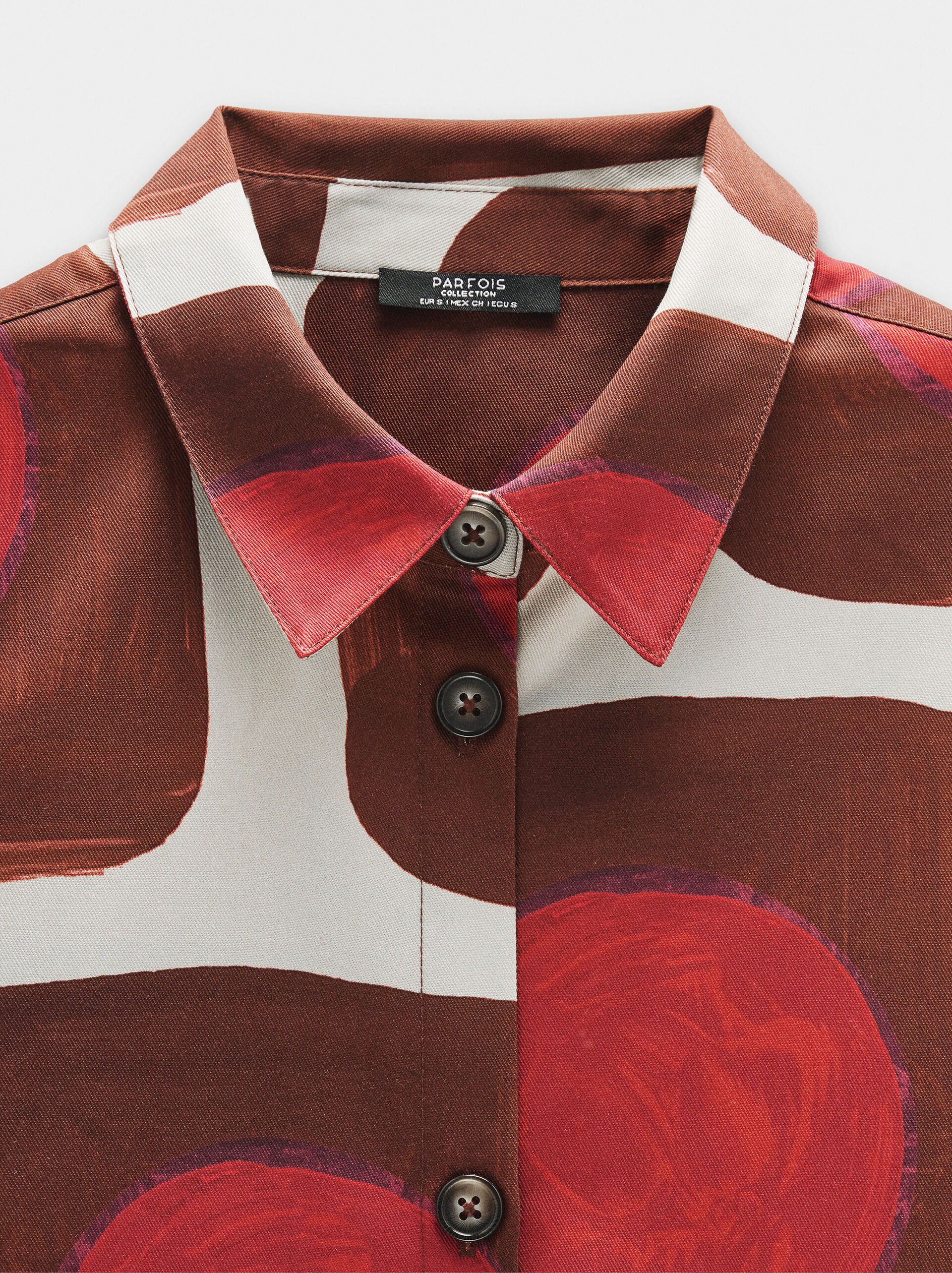 Printed lyocell shirt image number 6.0