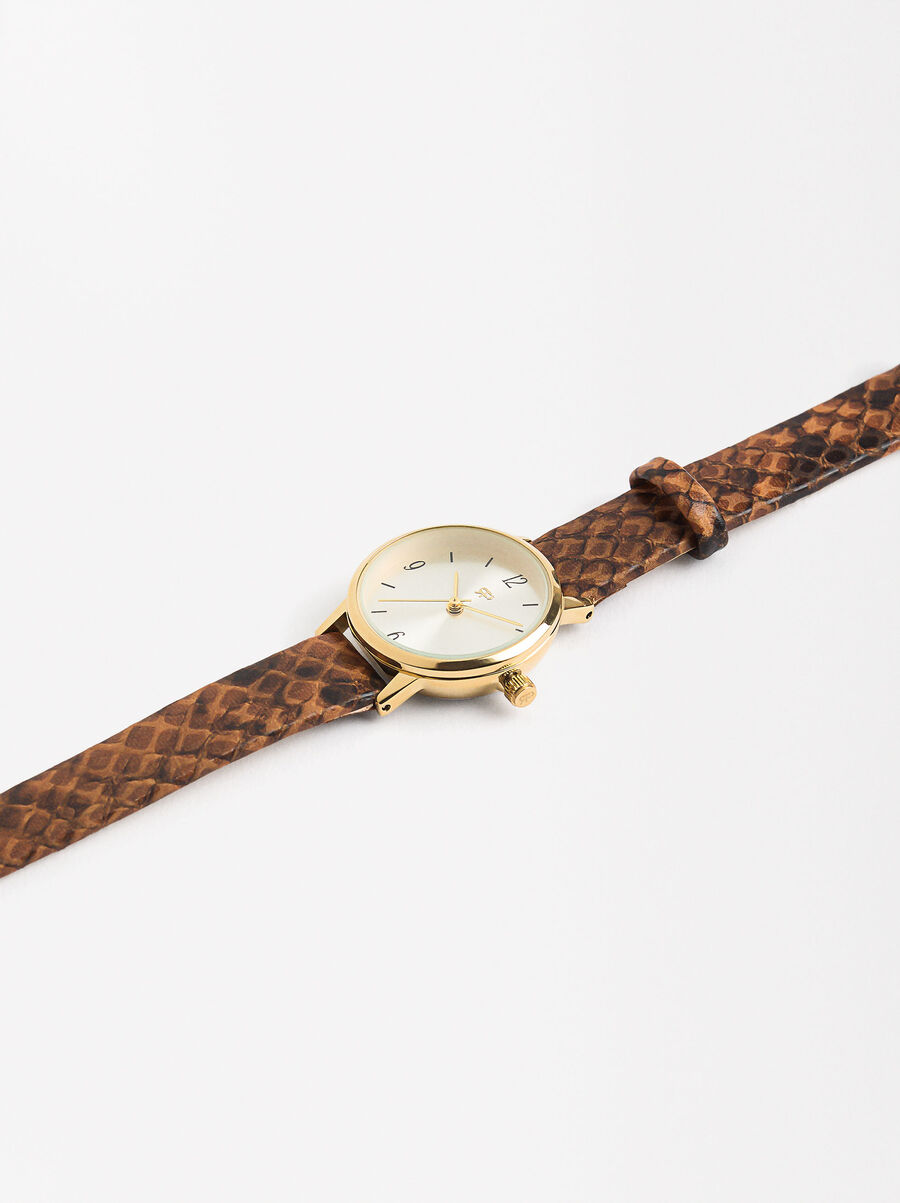 Armbanduhr mit Struktur
