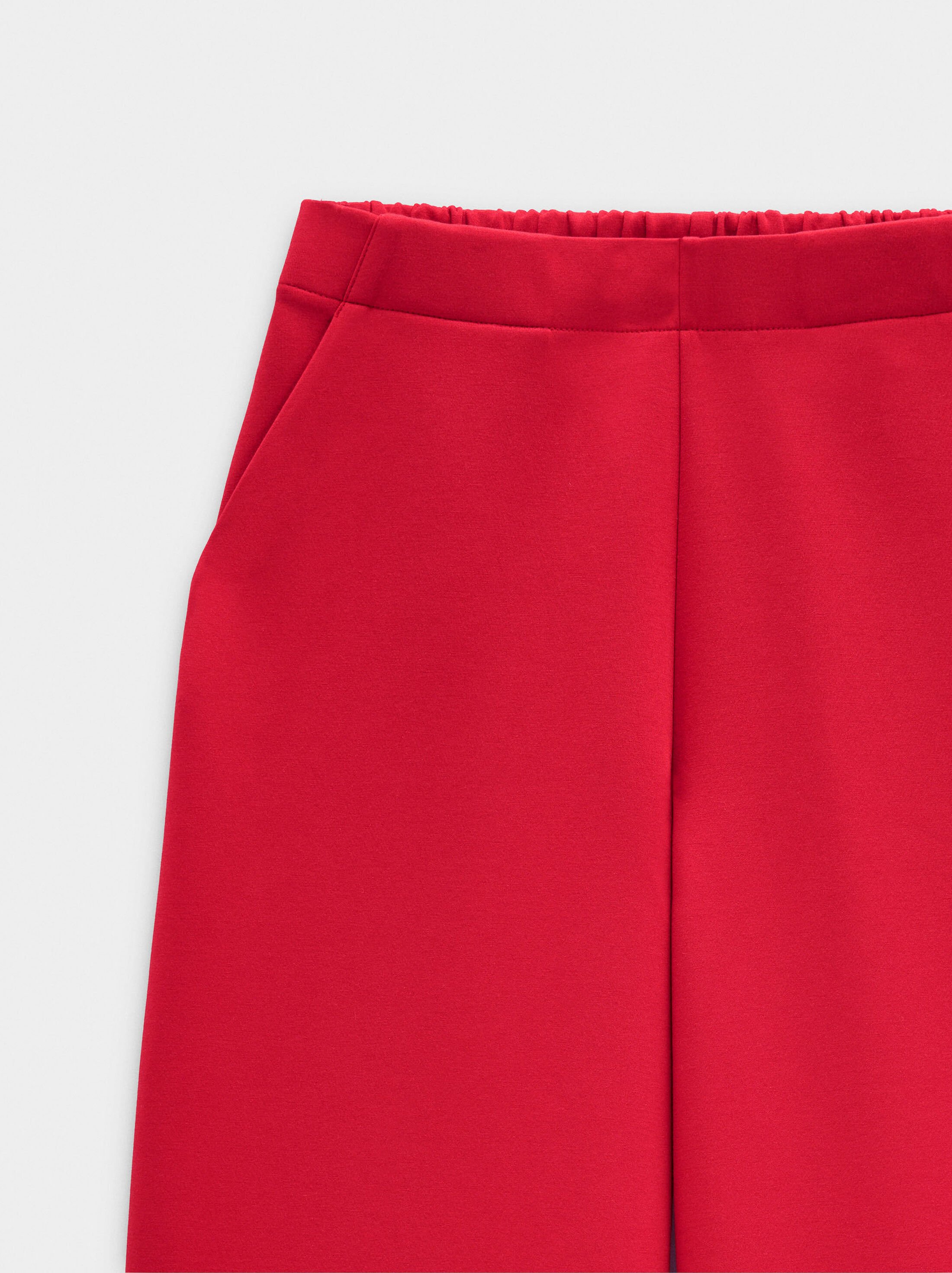Elastic waist pants with pockets image number 5.0