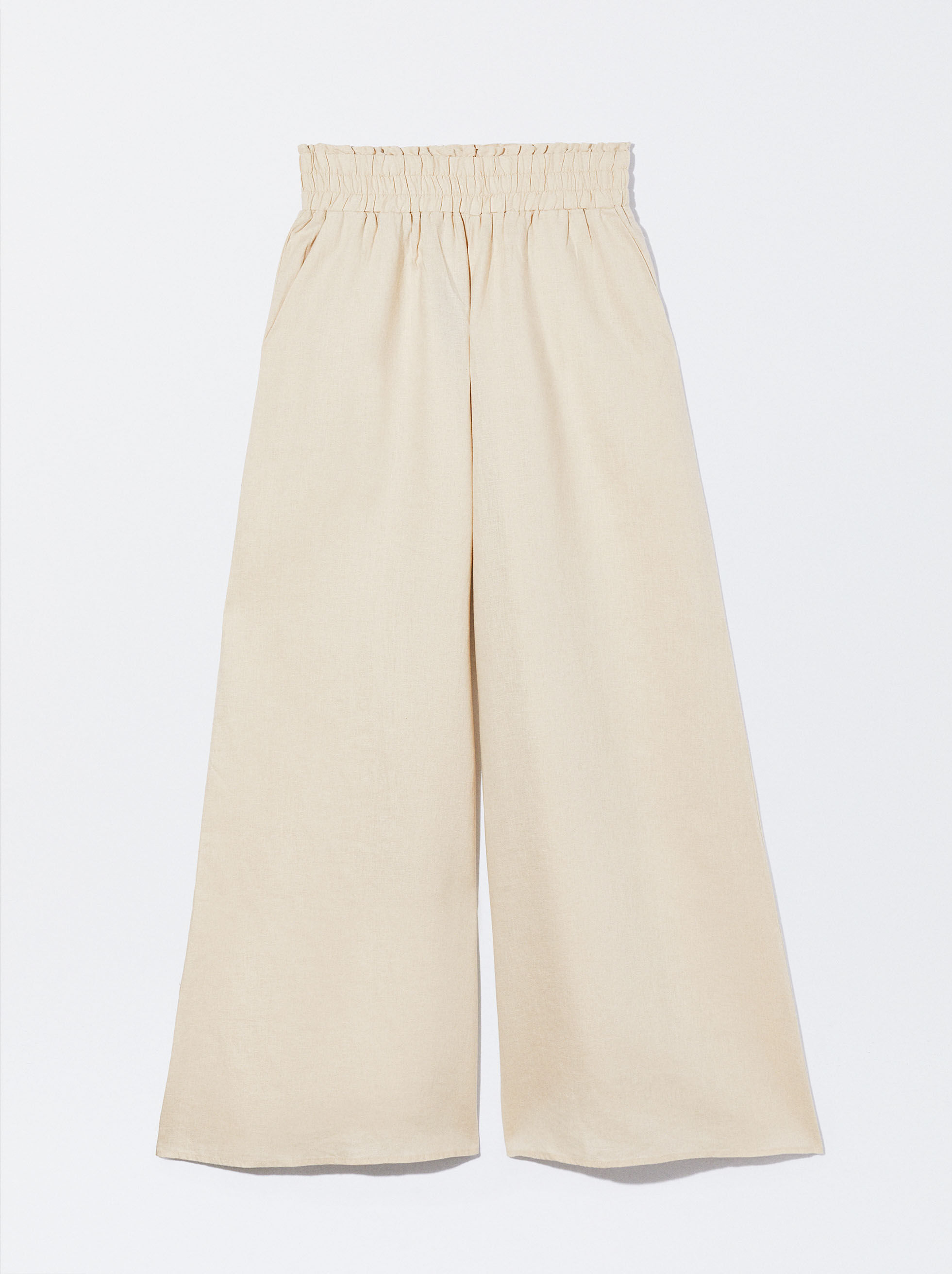 Pantalones de lino sale crudo