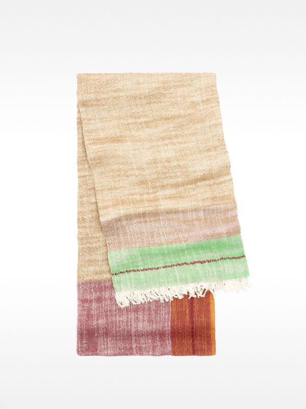 Cotton pashmina with fringes