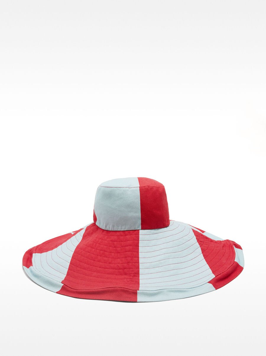 Striped maxi bucket hat