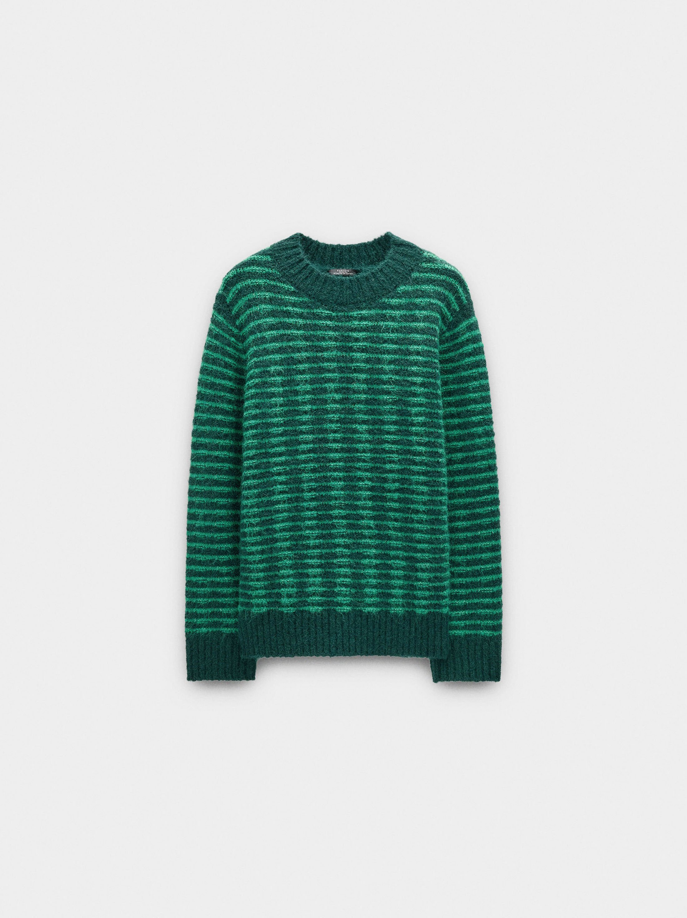 Knit sweater with stripes image number 4.0