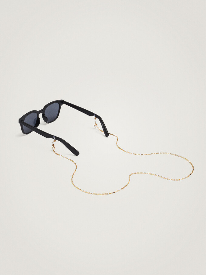 Cadena Para Mascarilla Y Gafas, Dorado, hi-res