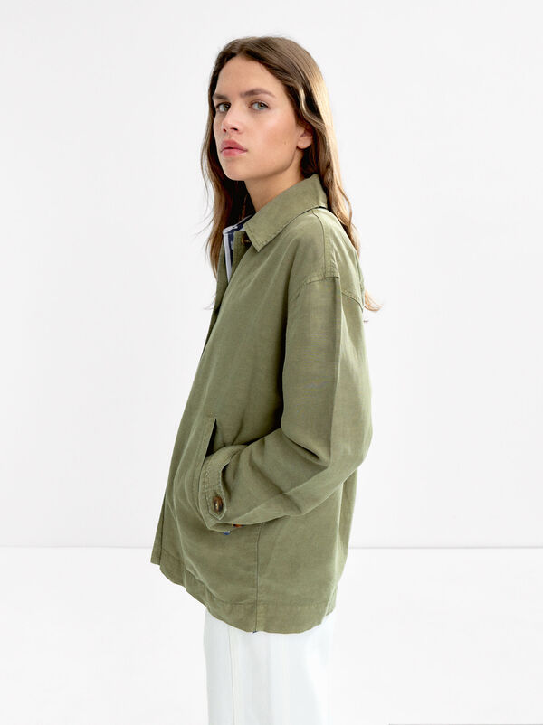 Coat with linen - lyocell