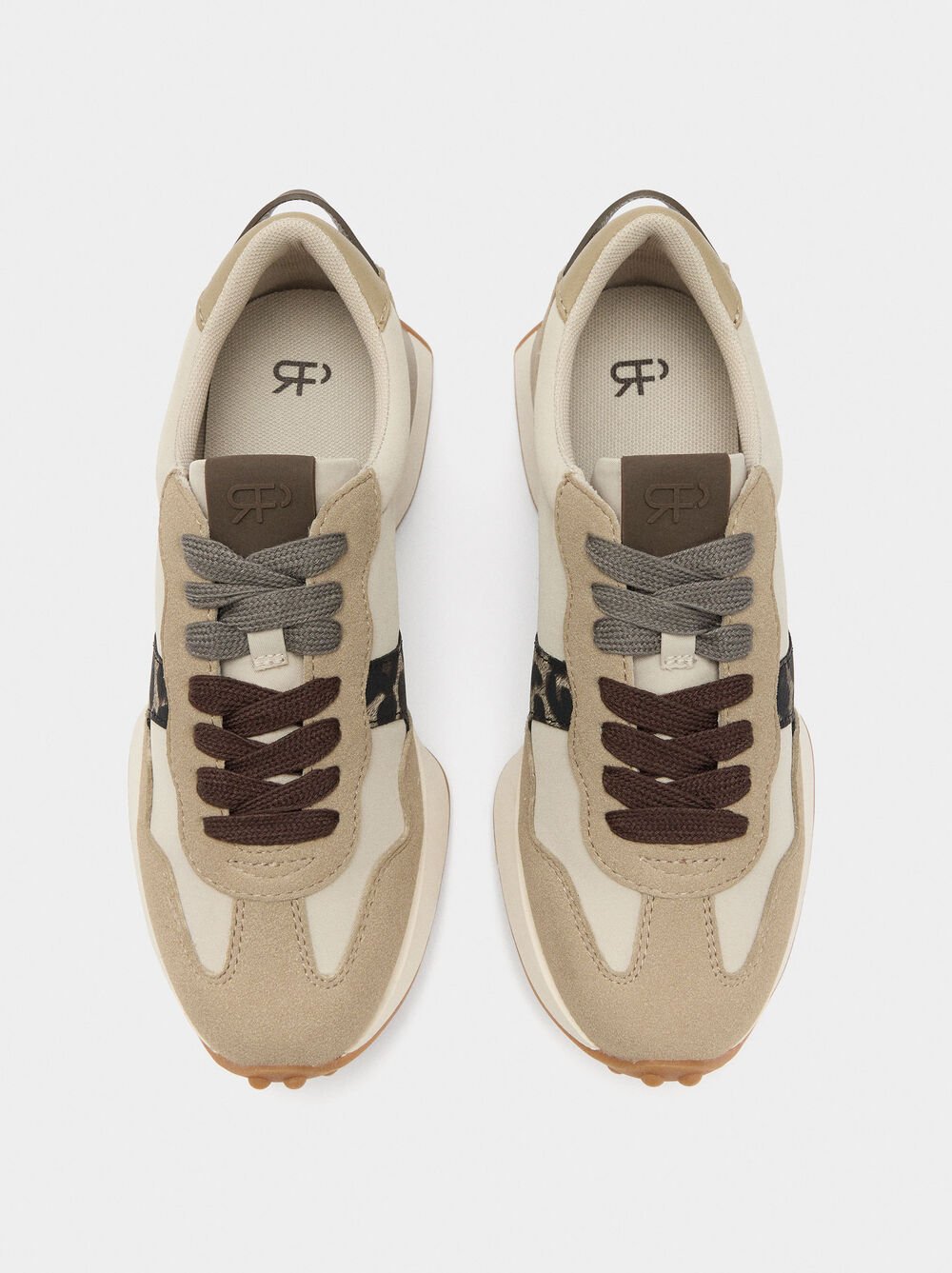 Baskets avec détails imprimé animal