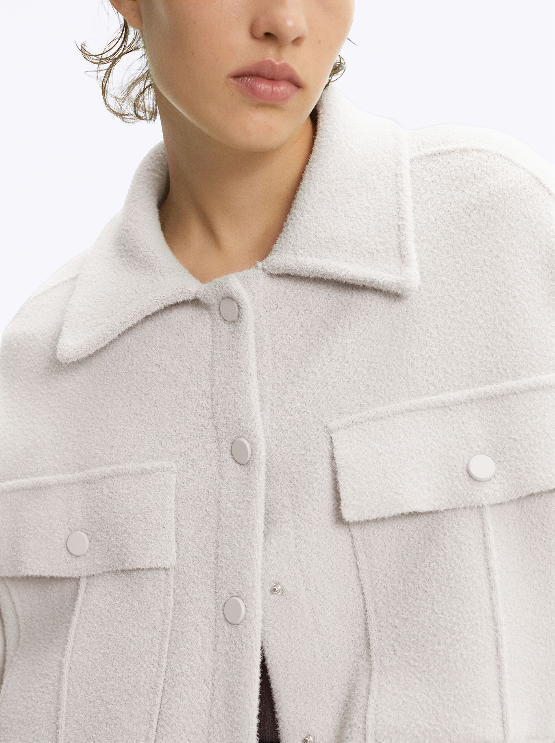 Buttoned Knit Coat image number 3.0