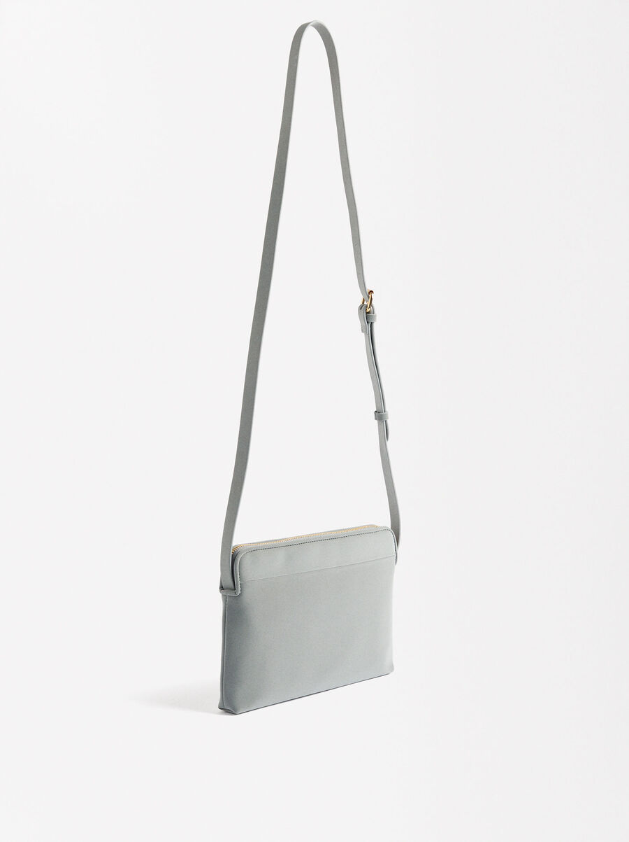 Crossbody-Tasche mit Samt-Effekt