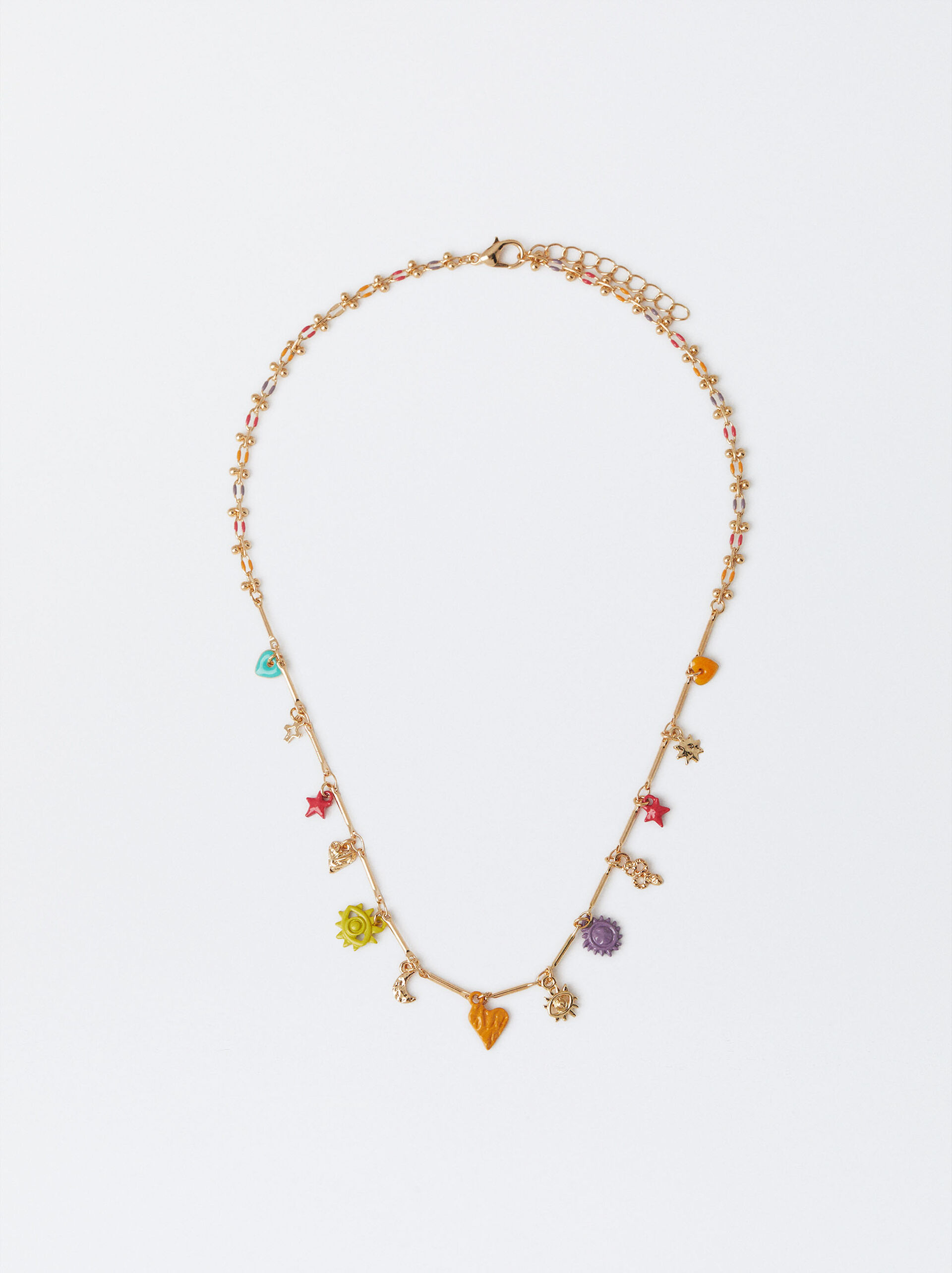 Multicolor Necklace With Charms image number 1.0