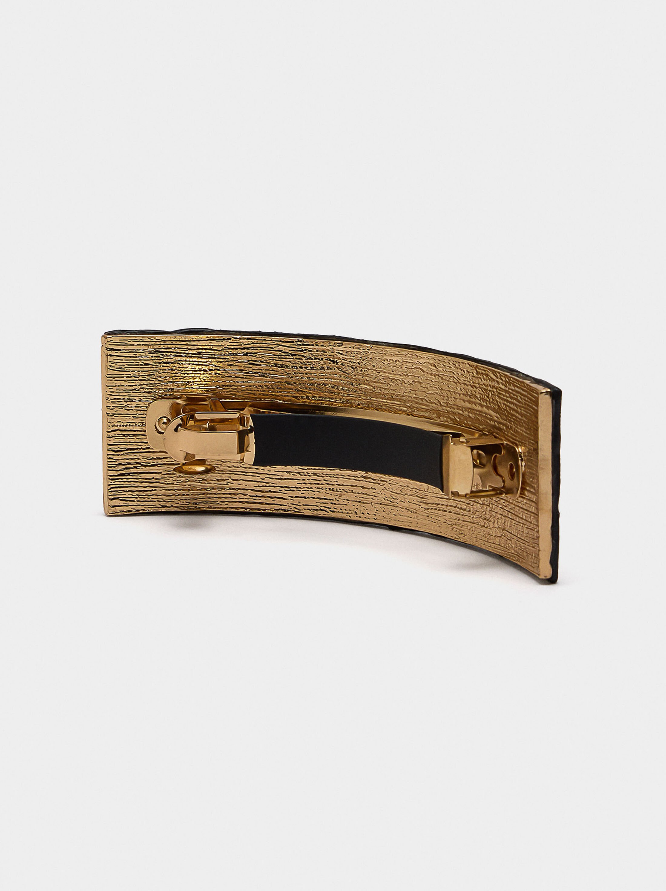 French clip with leather image number 3.0