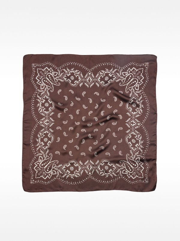 Foulard carré imprimé