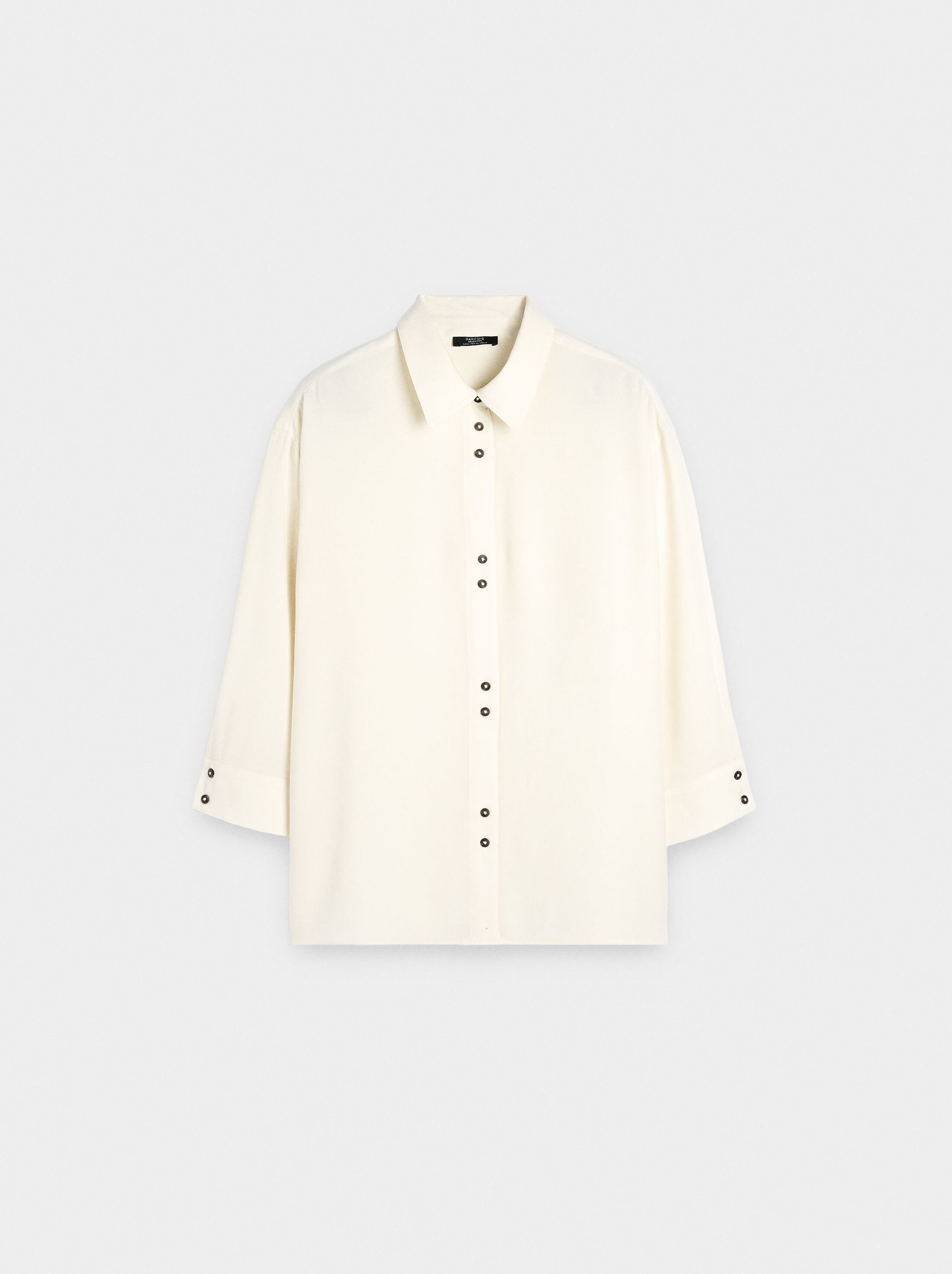 Lyocell shirt with double buttons image number 5.0