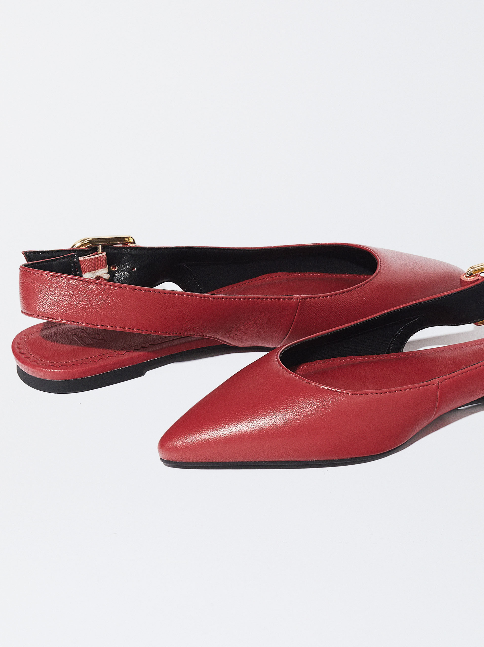 Leather Slingback Ballerinas